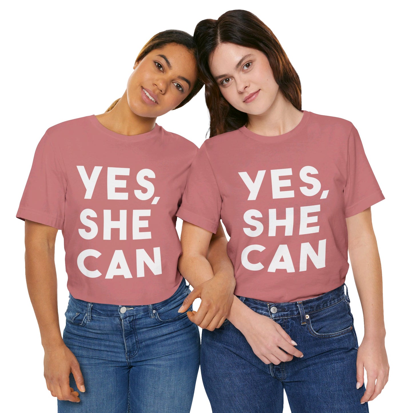 Yes, She Can - Unisex Jersey Short Sleeve Tee