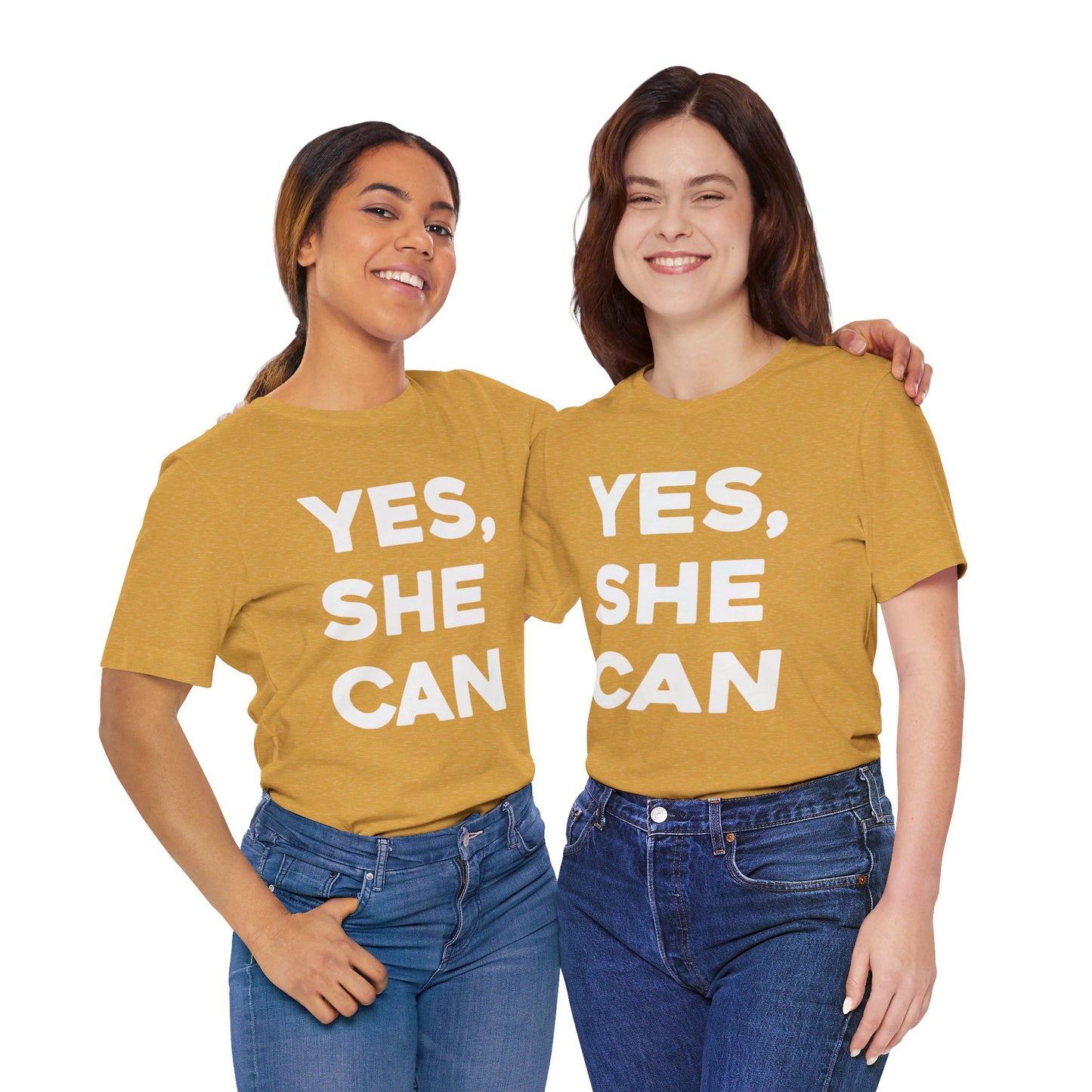 Yes, She Can - Unisex Jersey Short Sleeve Tee