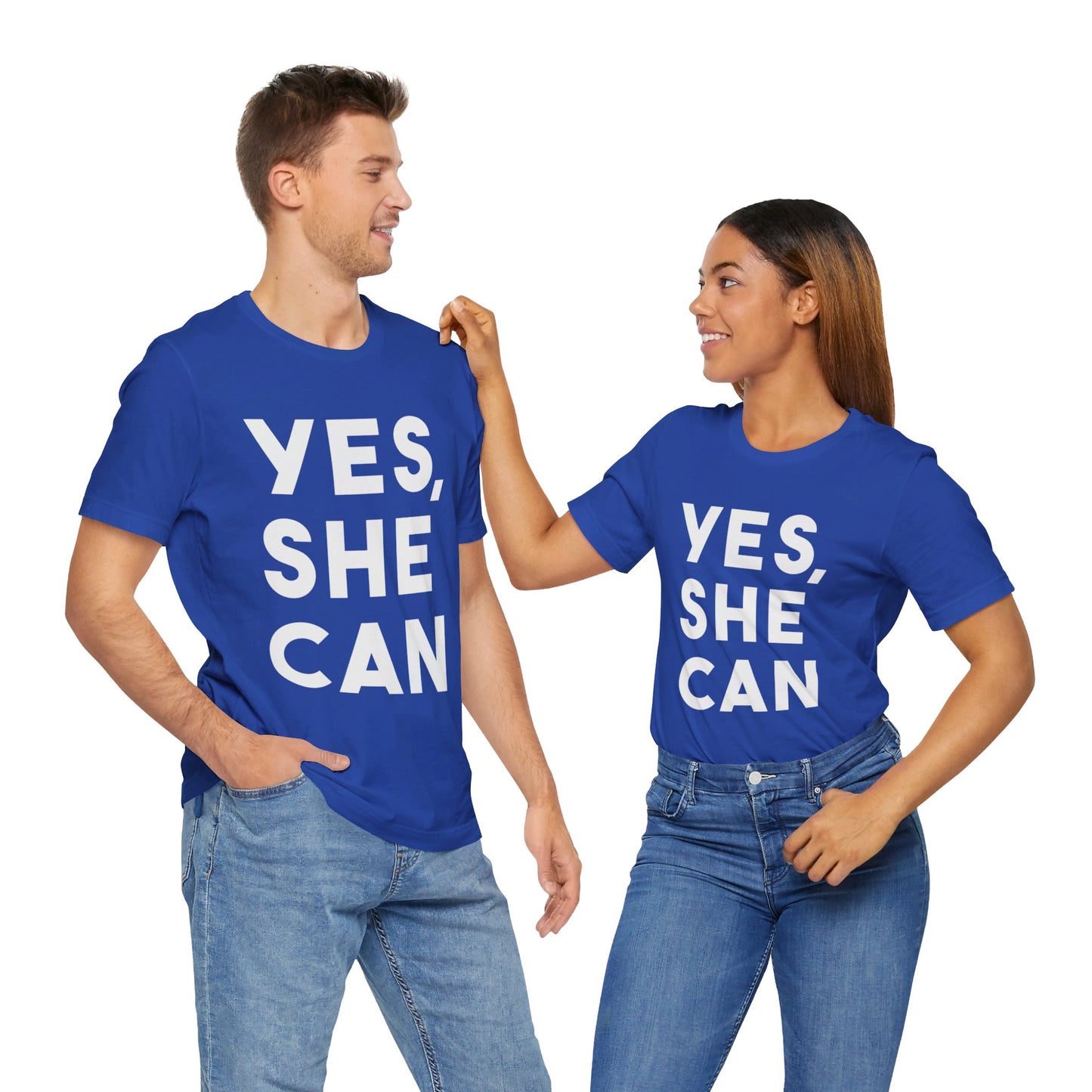 Yes, She Can - Unisex Jersey Short Sleeve Tee