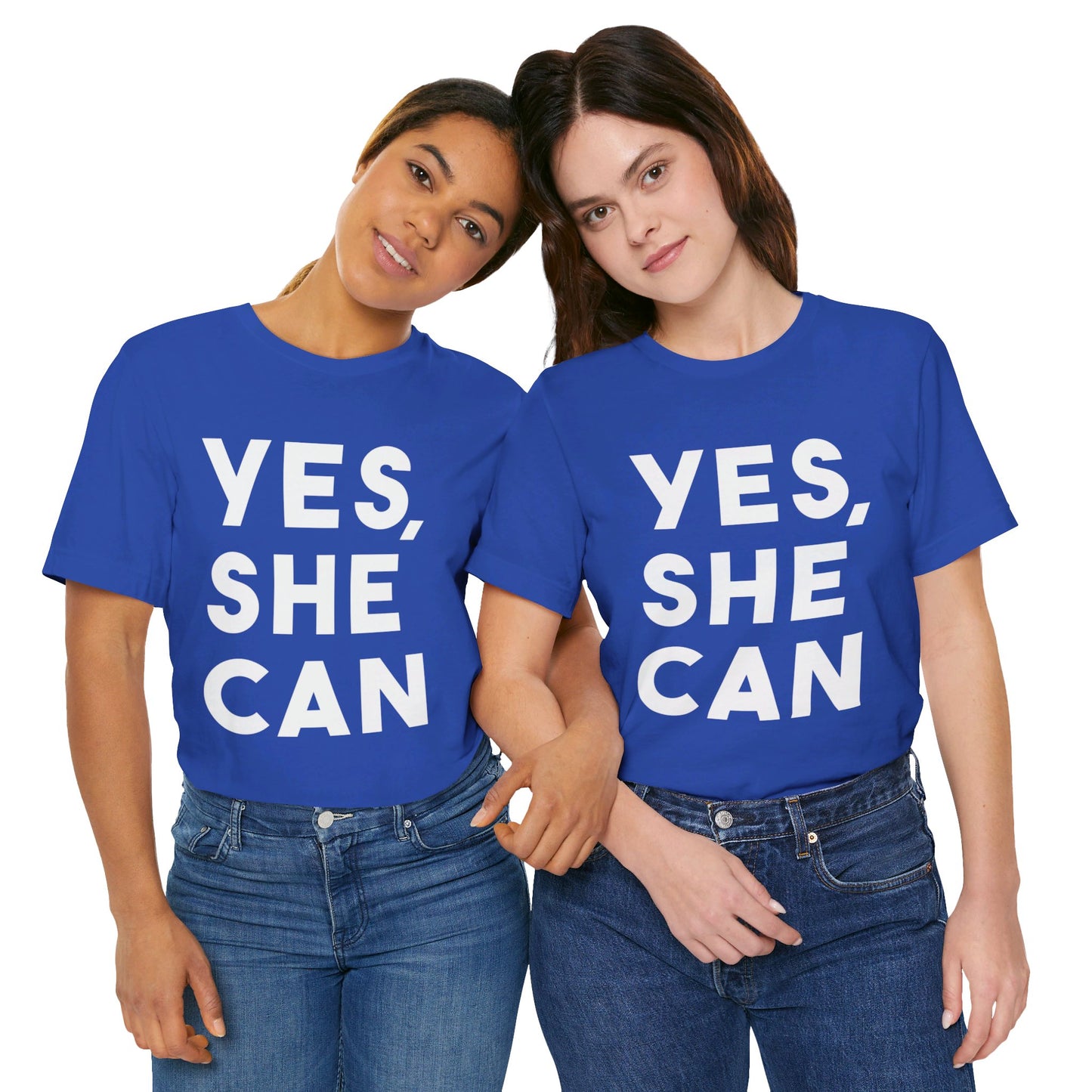 Yes, She Can - Unisex Jersey Short Sleeve Tee