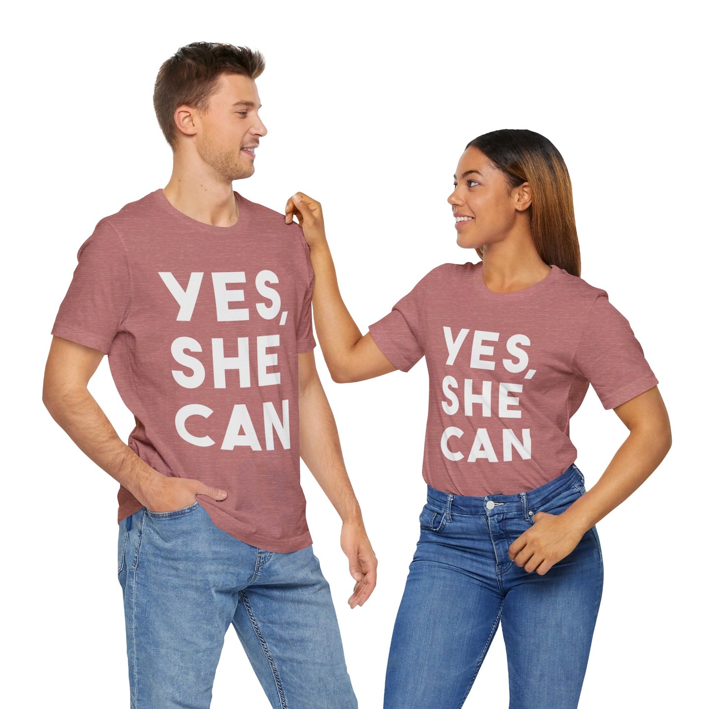Yes, She Can - Unisex Jersey Short Sleeve Tee