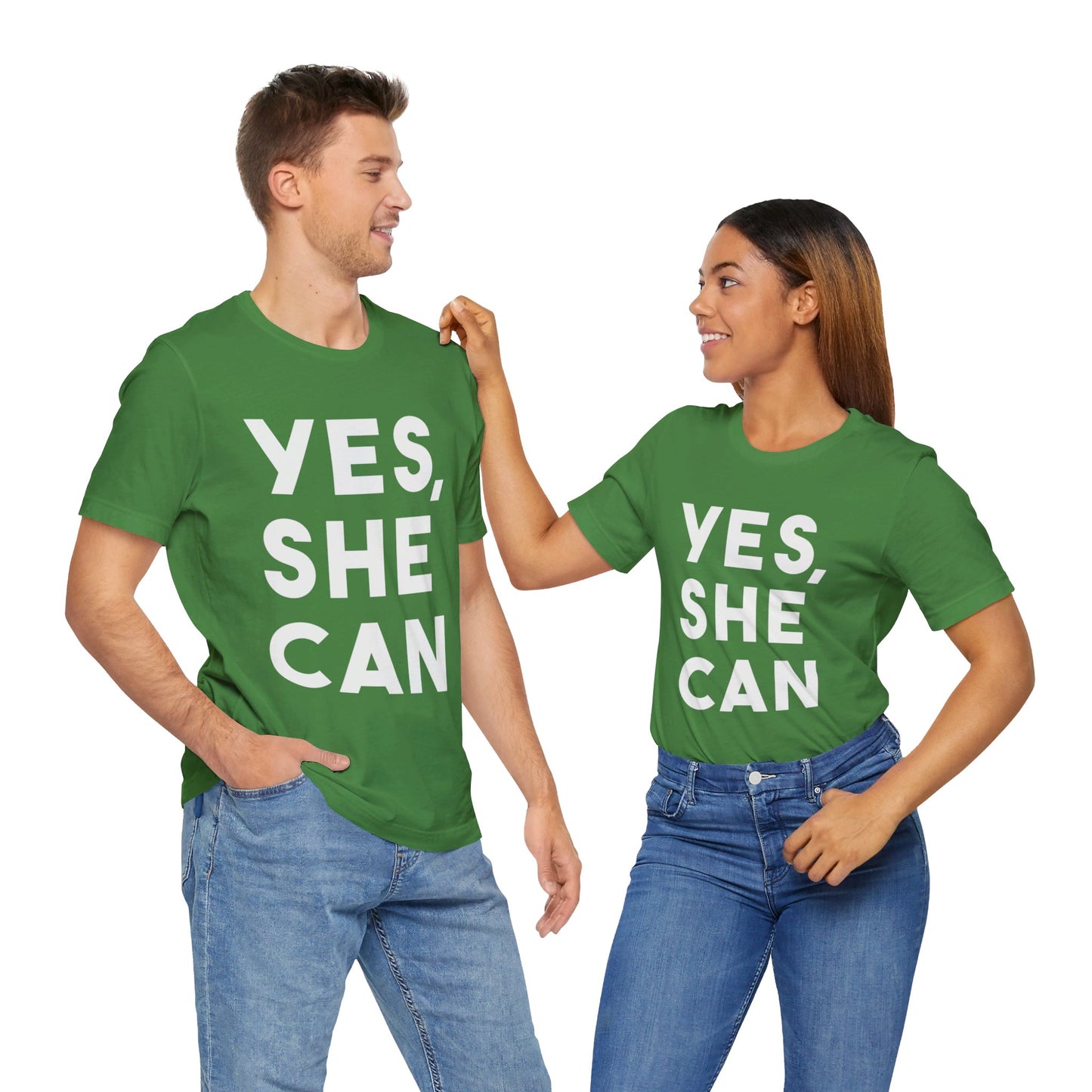 Yes, She Can - Unisex Jersey Short Sleeve Tee
