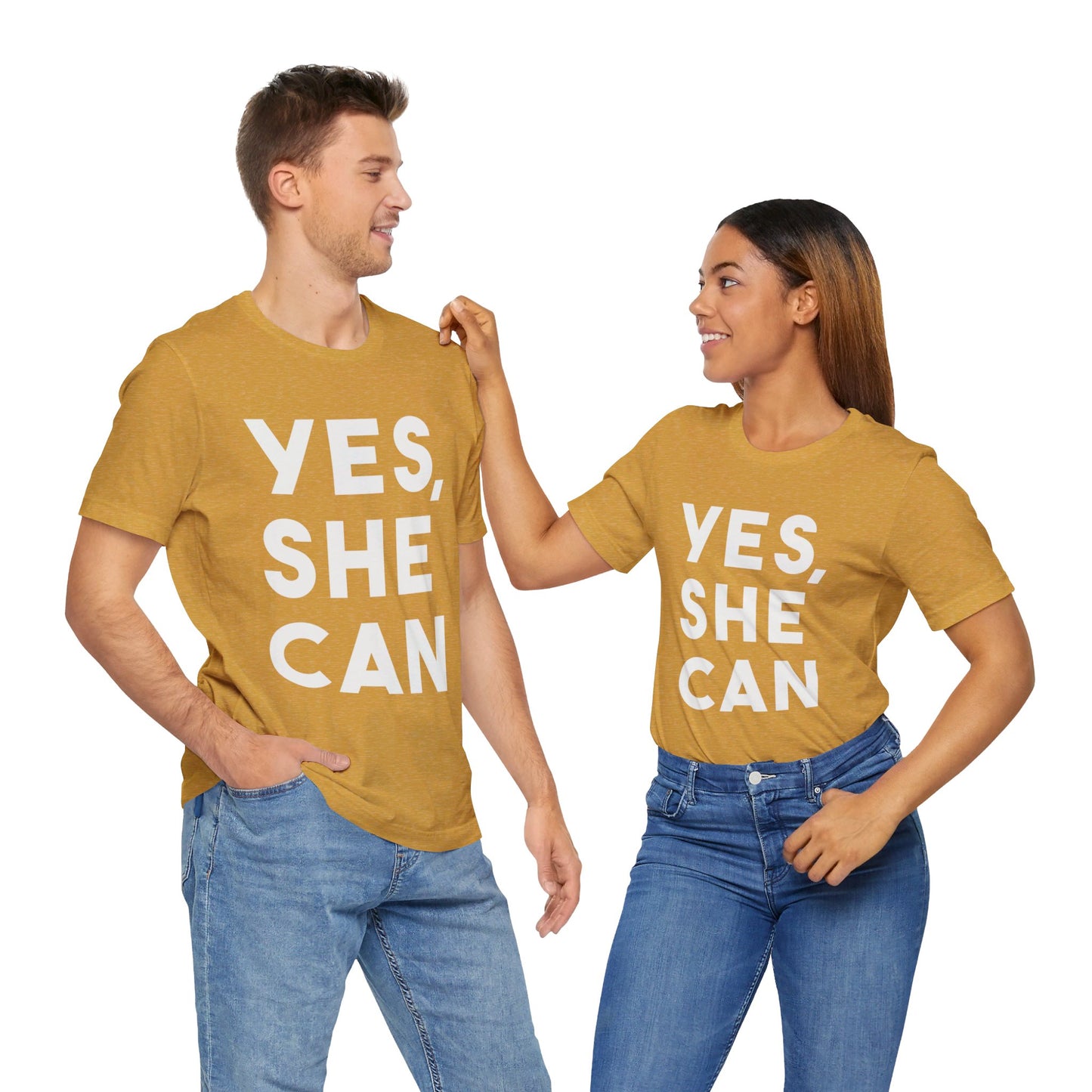 Yes, She Can - Unisex Jersey Short Sleeve Tee