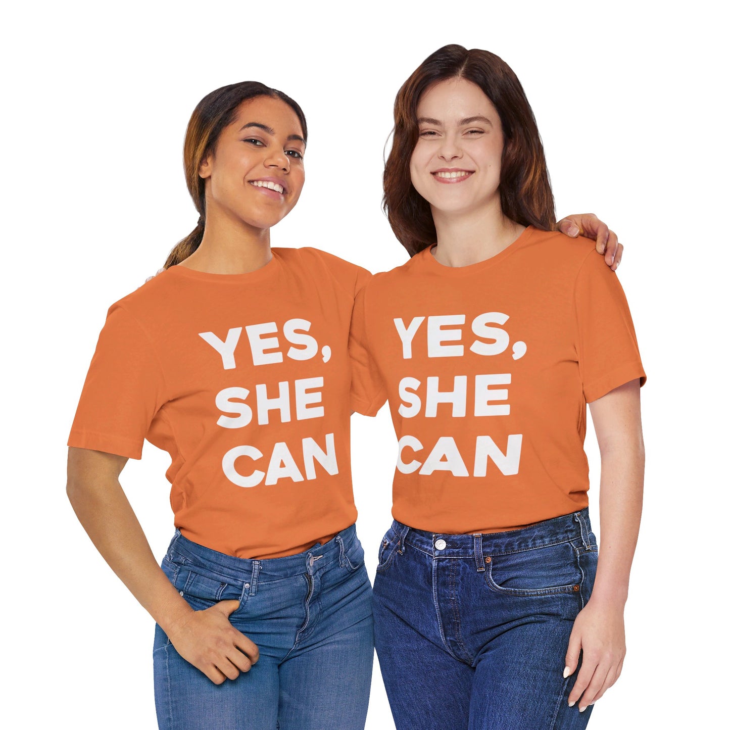Yes, She Can - Unisex Jersey Short Sleeve Tee