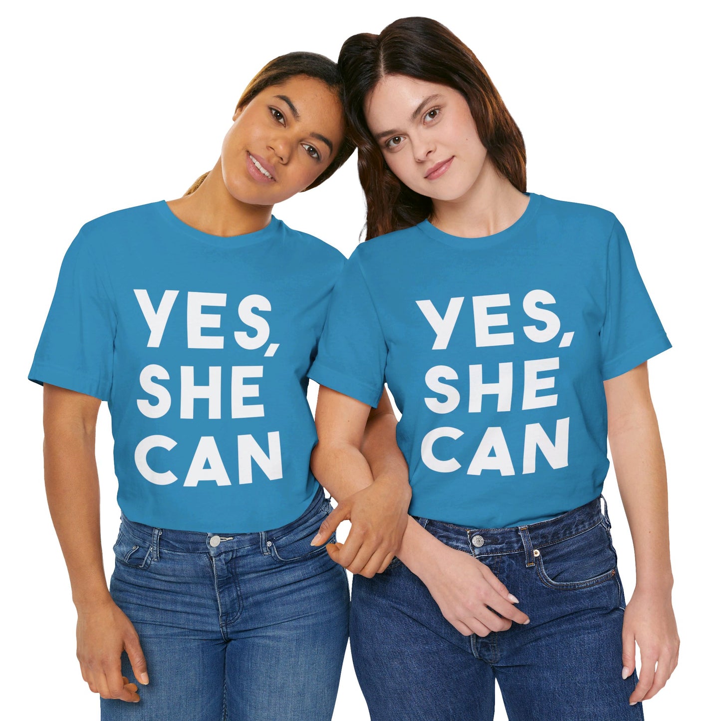 Yes, She Can - Unisex Jersey Short Sleeve Tee