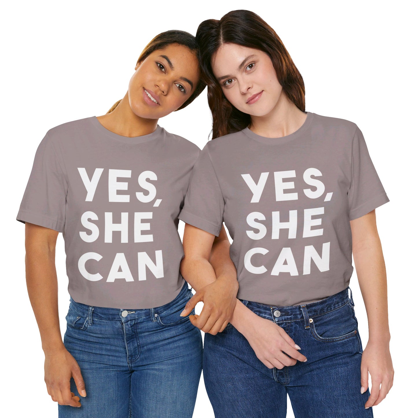 Yes, She Can - Unisex Jersey Short Sleeve Tee