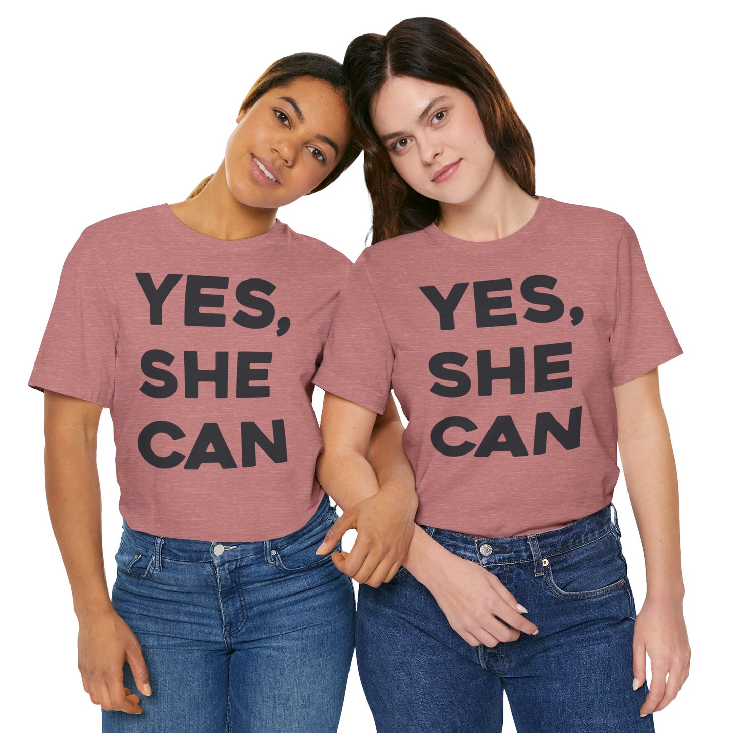 EU - Yes, She Can - Unisex Jersey Short Sleeve Tee