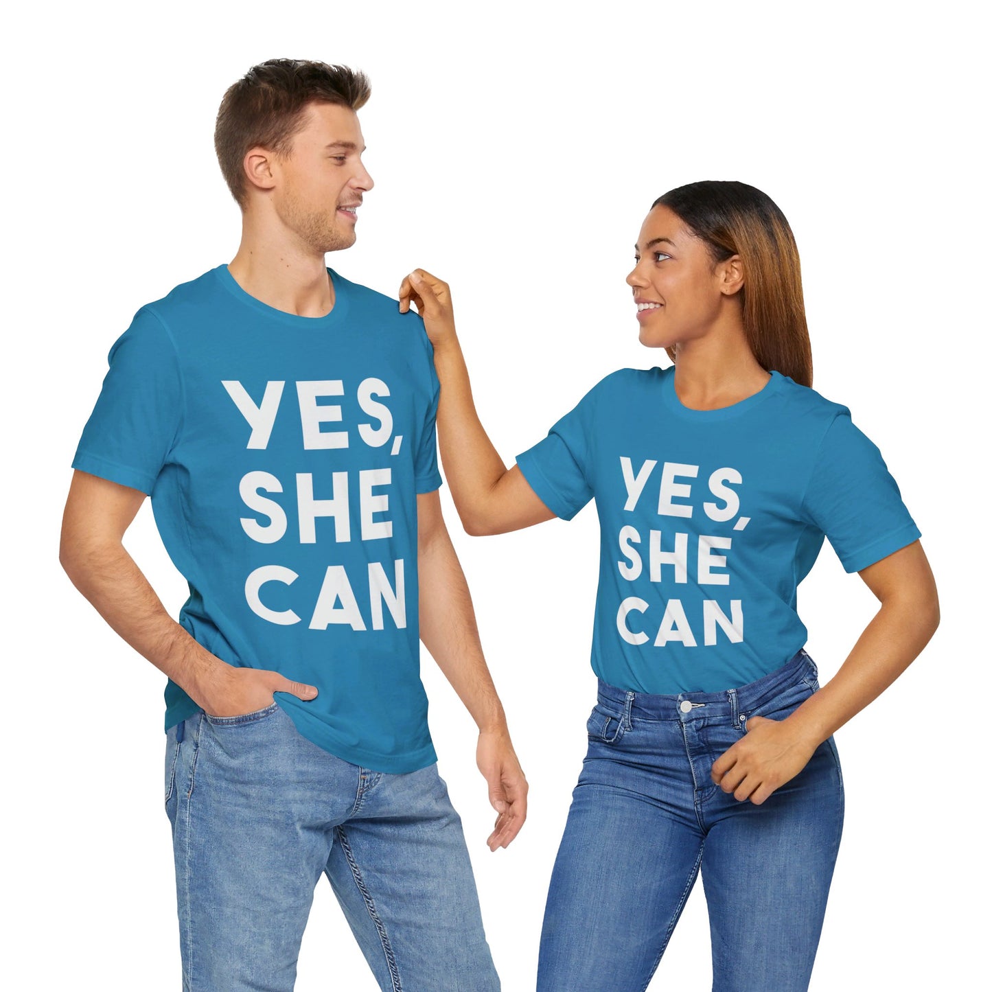 Yes, She Can - Unisex Jersey Short Sleeve Tee