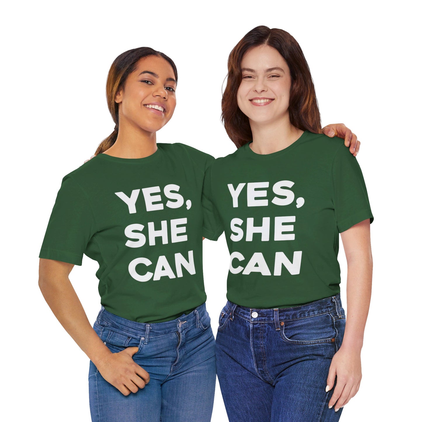 Yes, She Can - Unisex Jersey Short Sleeve Tee