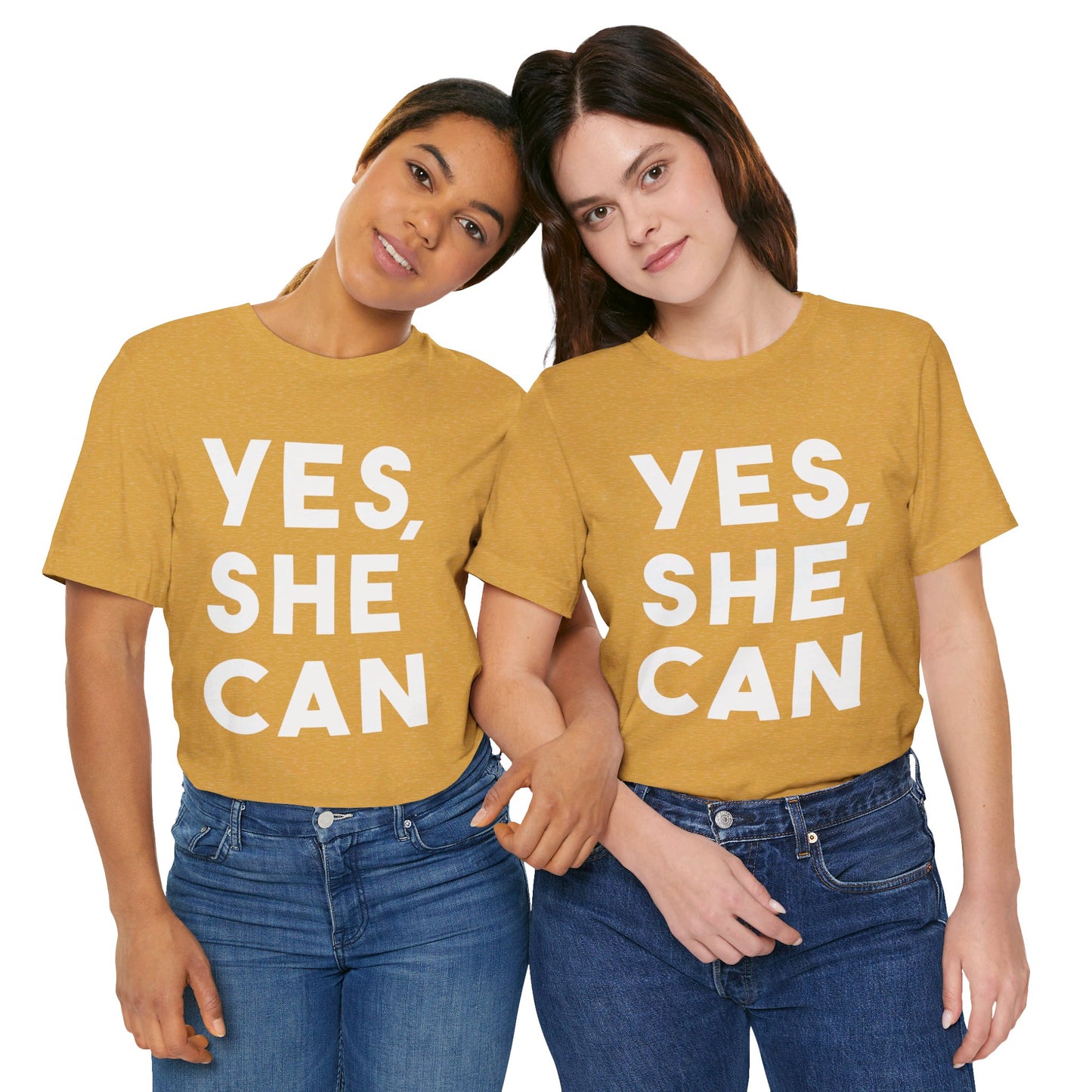 Yes, She Can - Unisex Jersey Short Sleeve Tee