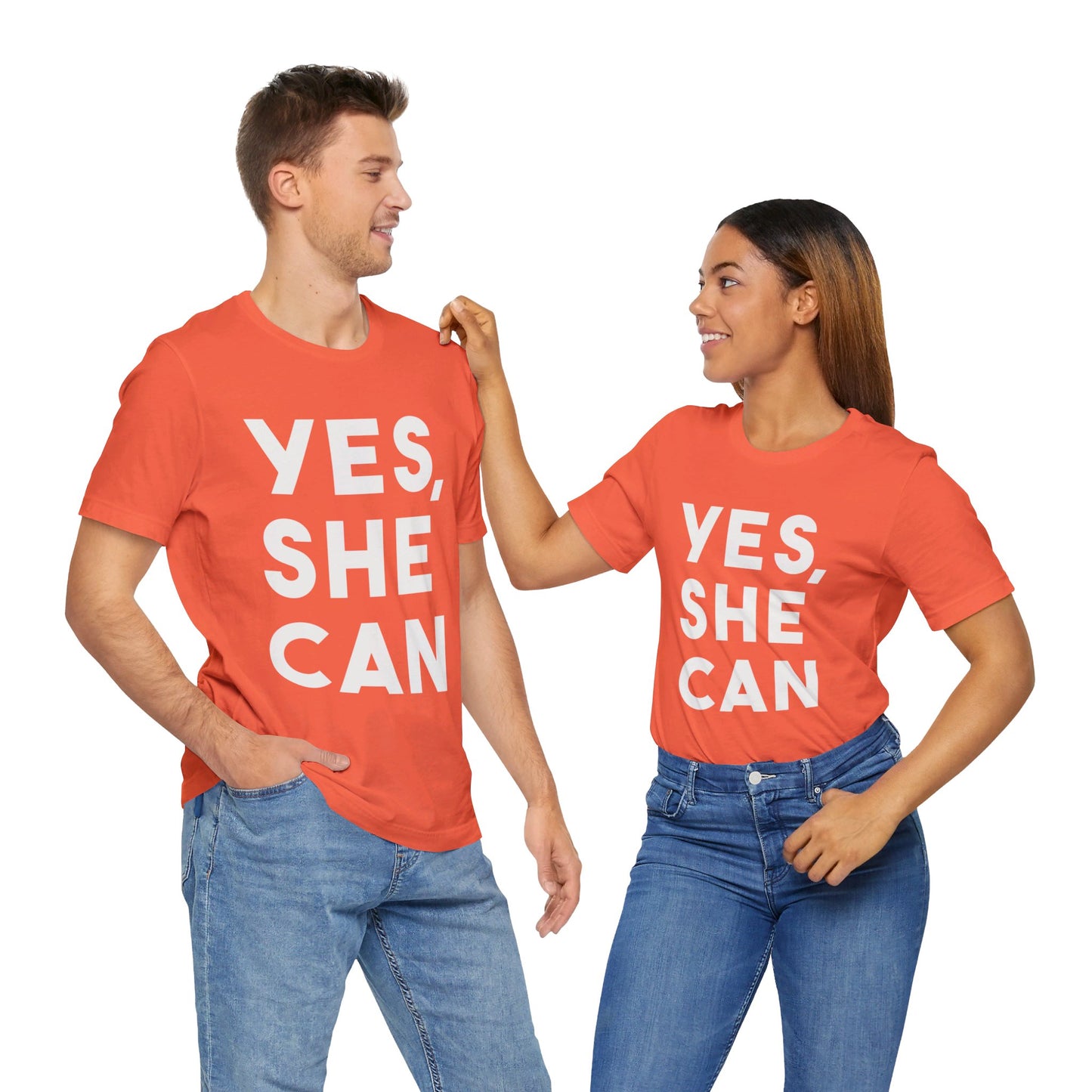 Yes, She Can - Unisex Jersey Short Sleeve Tee