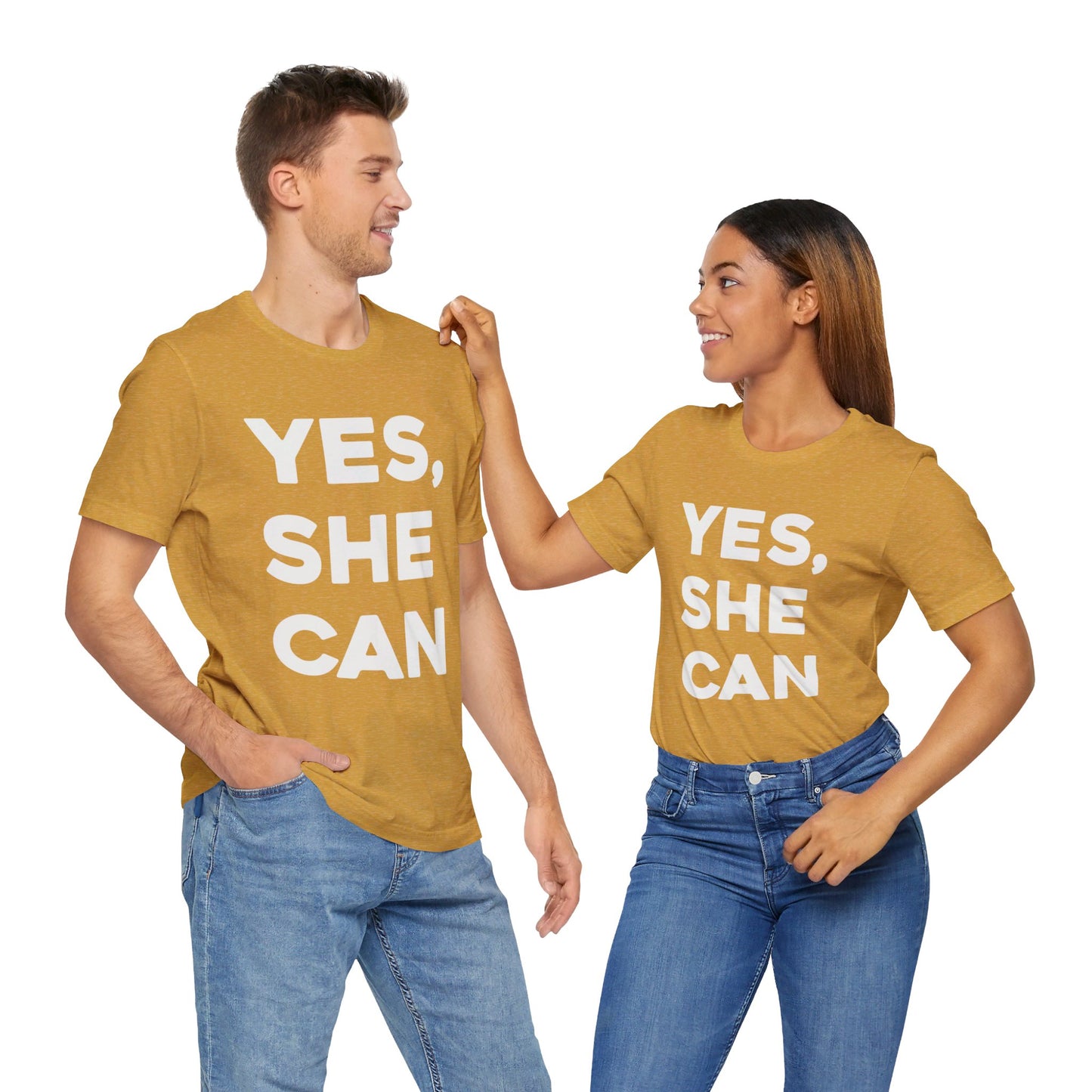 Yes, She Can - Unisex Jersey Short Sleeve Tee