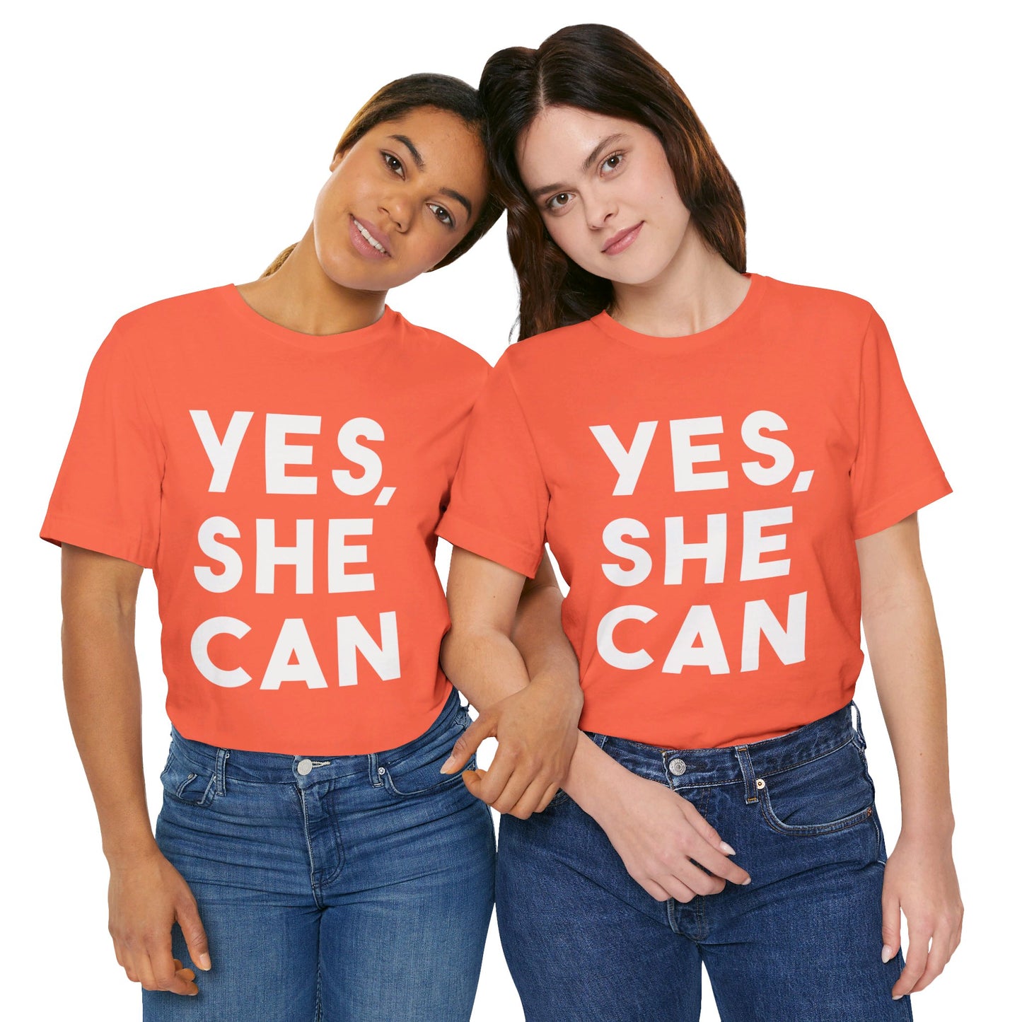 Yes, She Can - Unisex Jersey Short Sleeve Tee