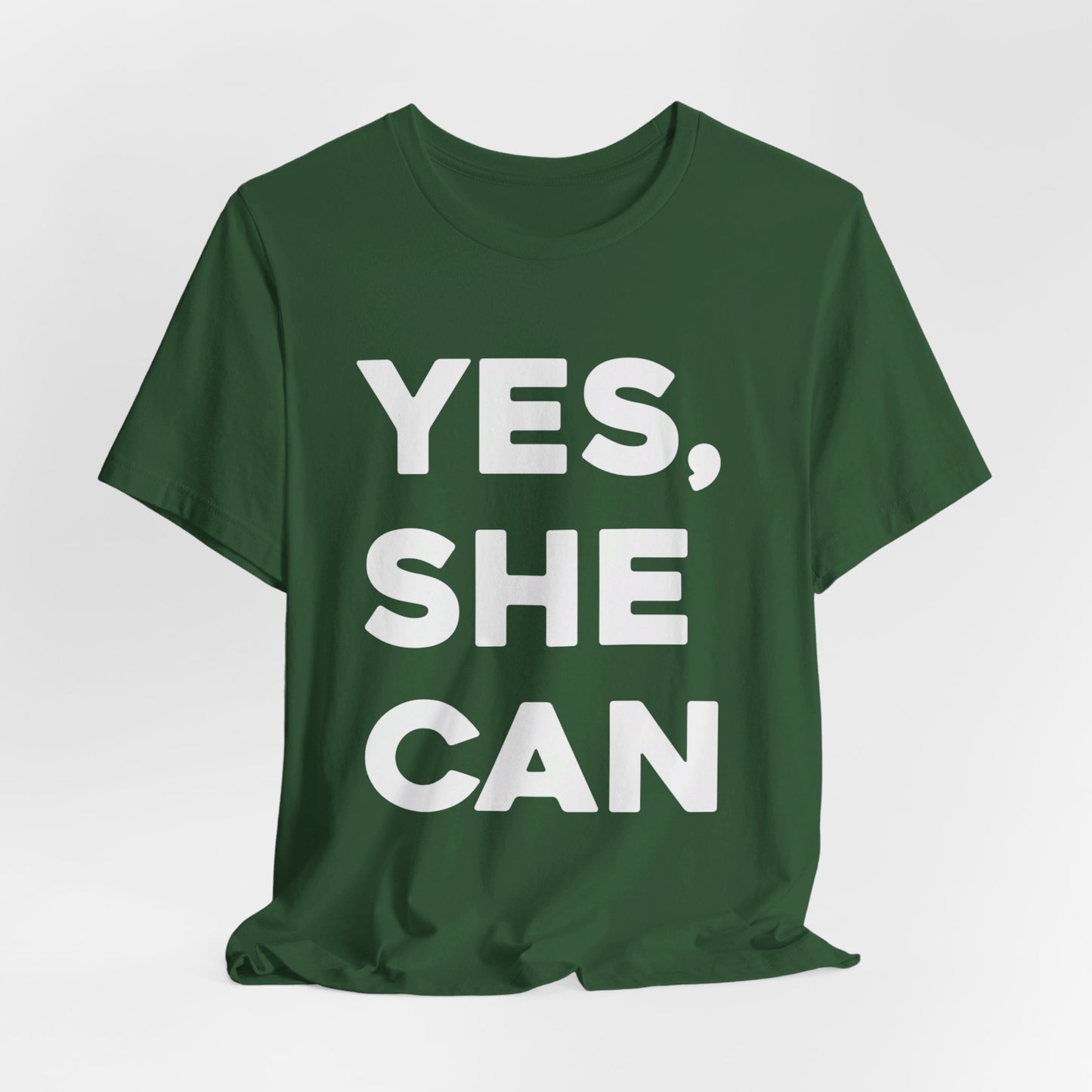 Yes, She Can - Unisex Jersey Short Sleeve Tee