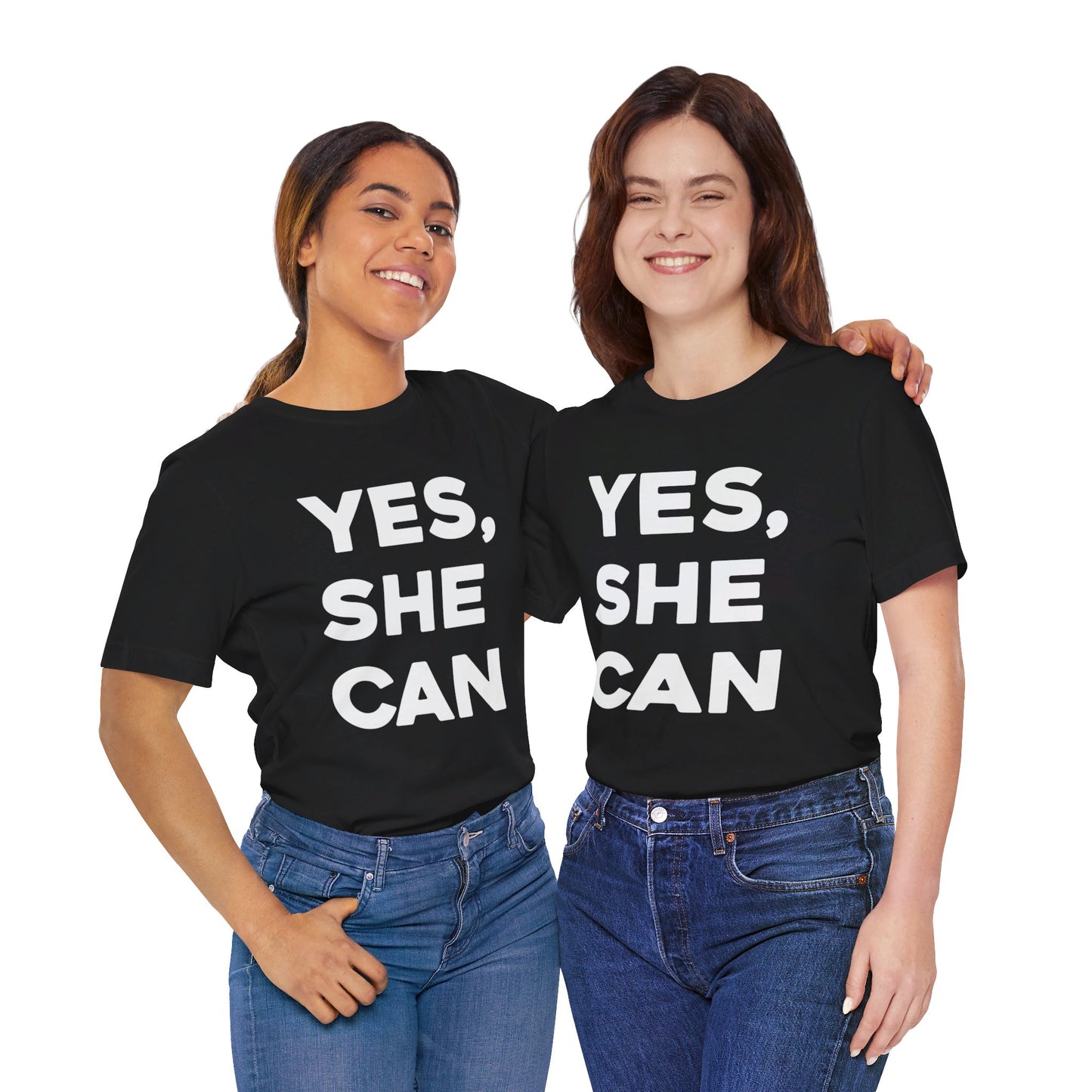 Yes, She Can - Unisex Jersey Short Sleeve Tee