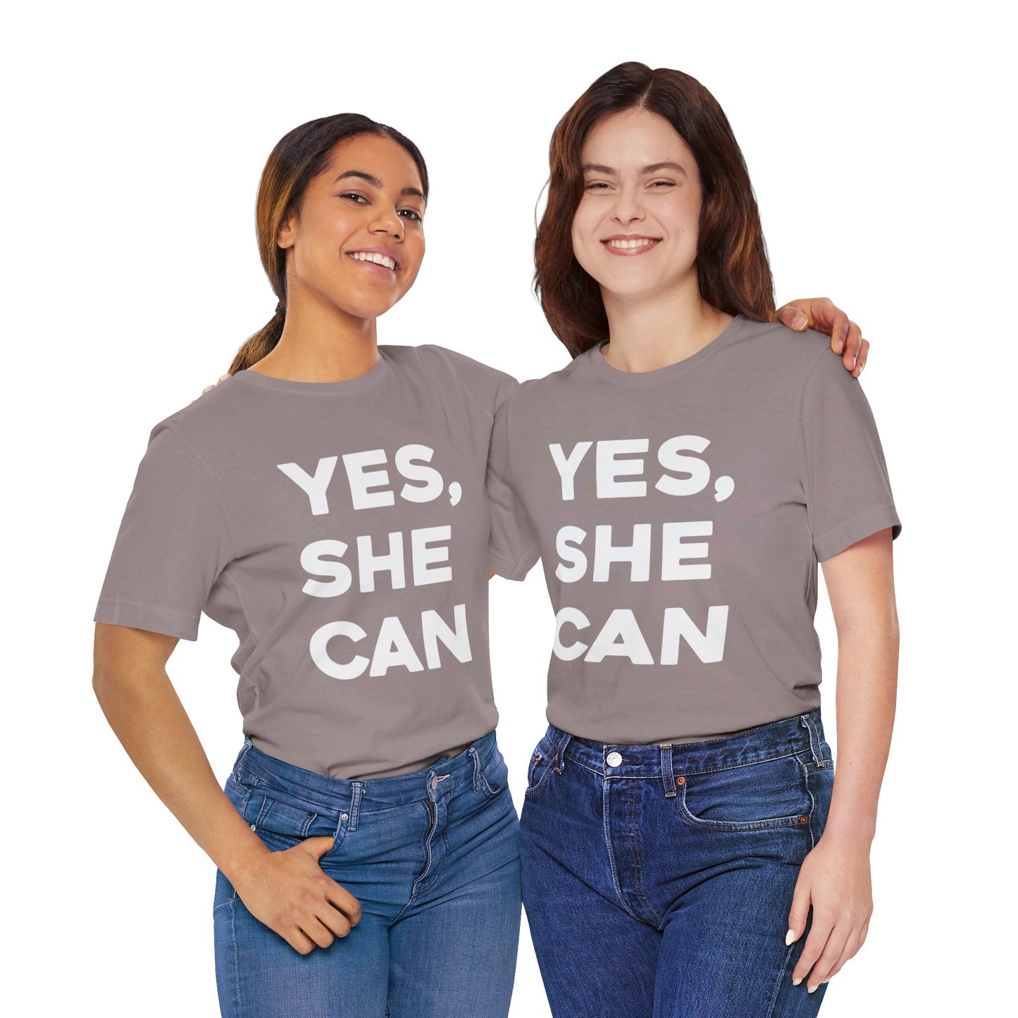 Yes, She Can - Unisex Jersey Short Sleeve Tee