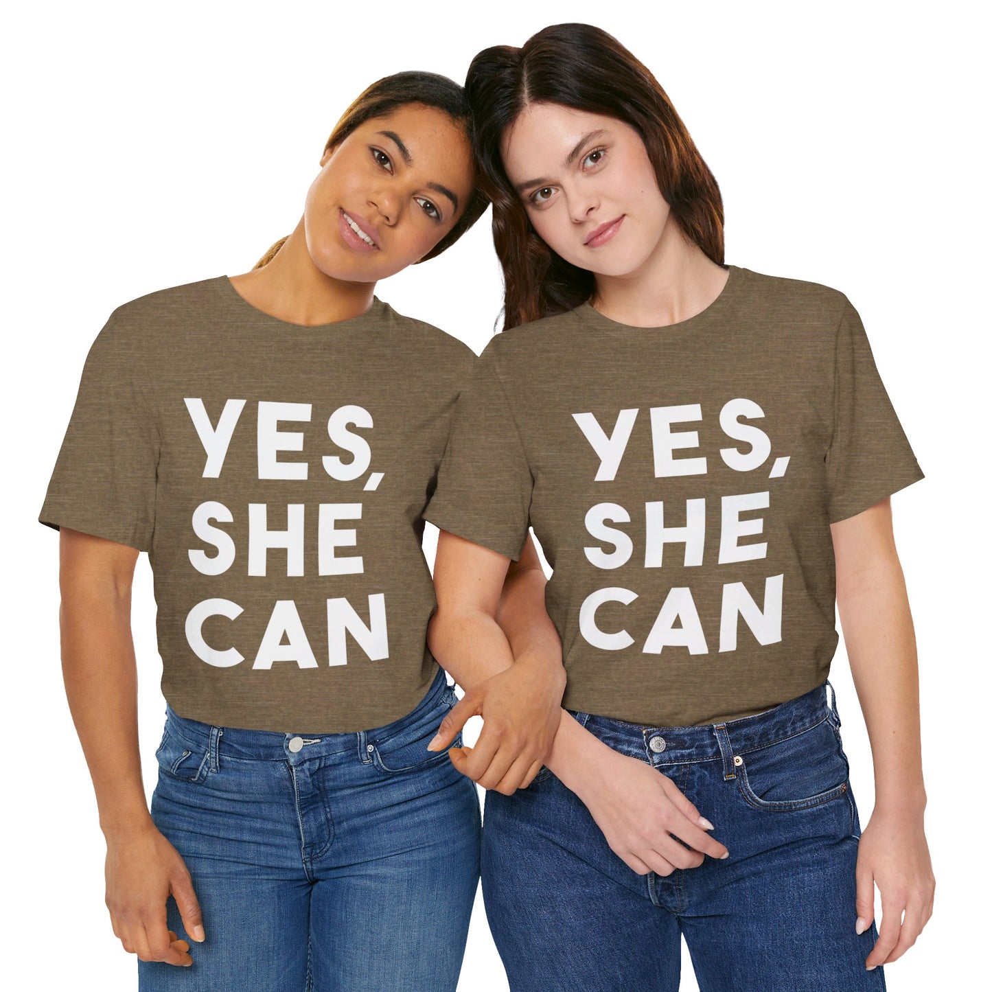 Yes, She Can - Unisex Jersey Short Sleeve Tee