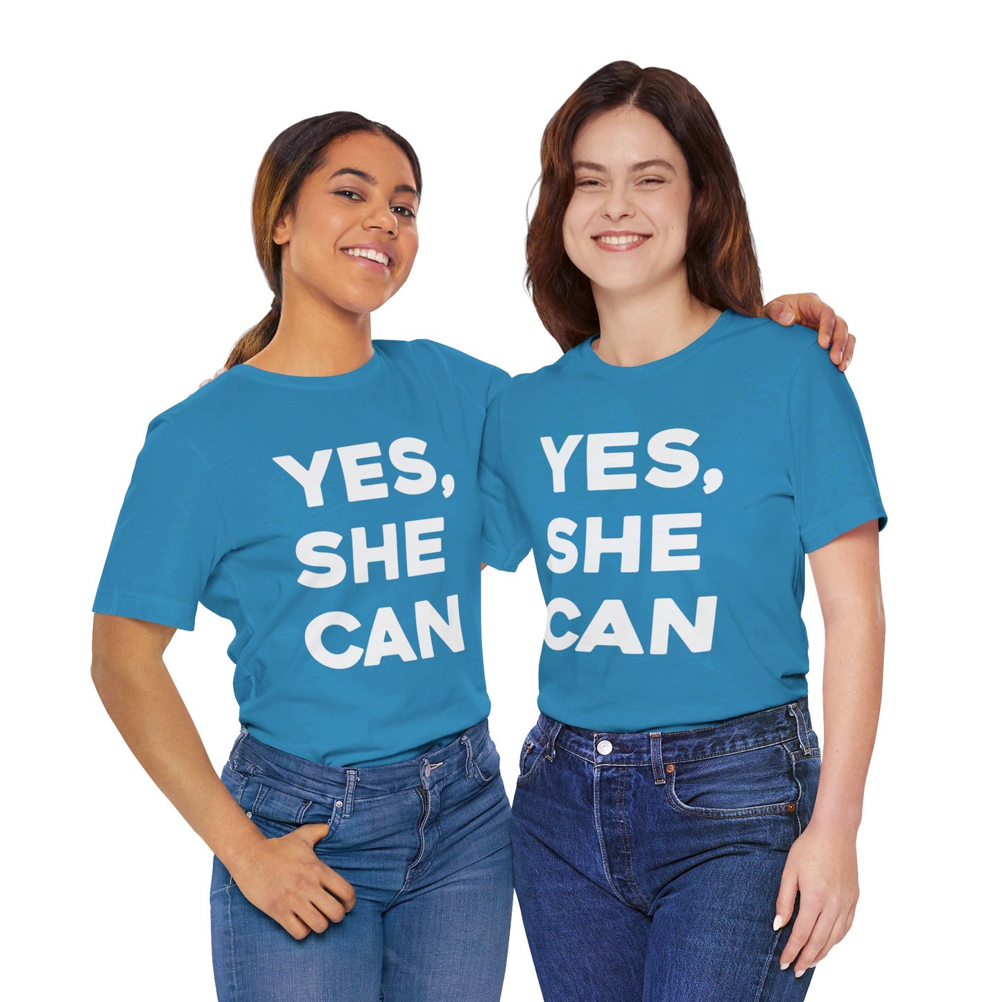 Yes, She Can - Unisex Jersey Short Sleeve Tee