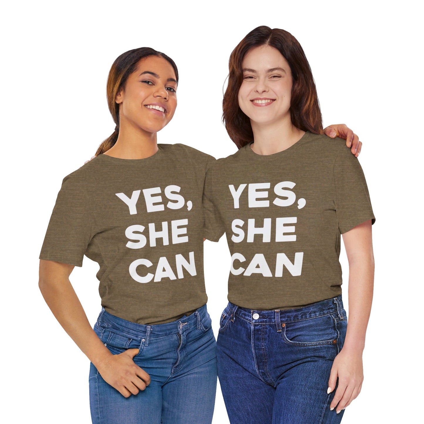 Yes, She Can - Unisex Jersey Short Sleeve Tee