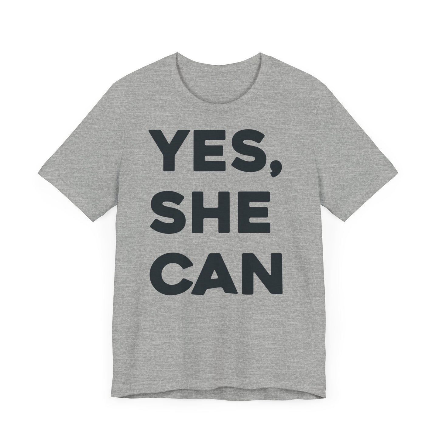 EU - Yes, She Can - Unisex Jersey Short Sleeve Tee