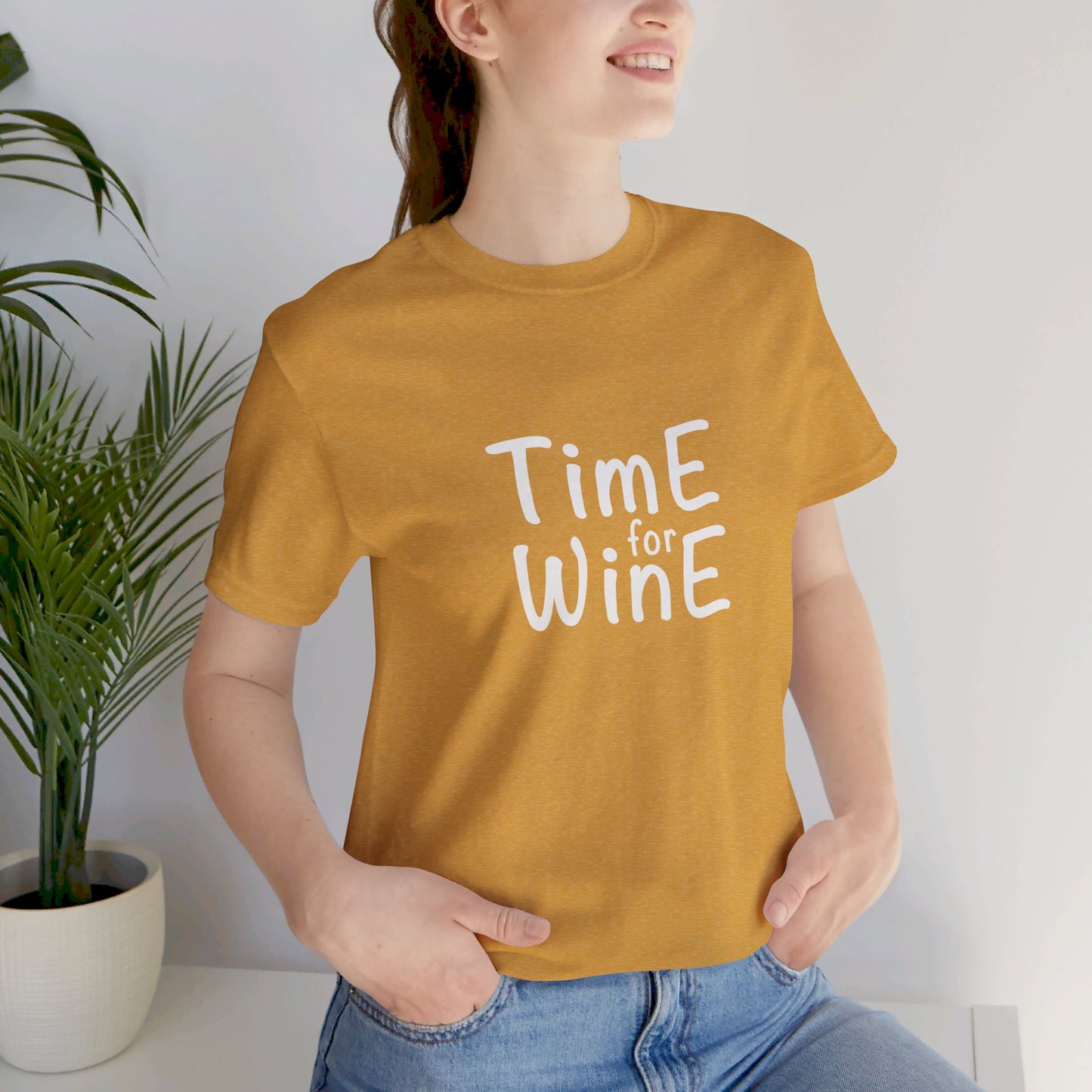 Time for Wine - Unisex Jersey Short Sleeve Tee