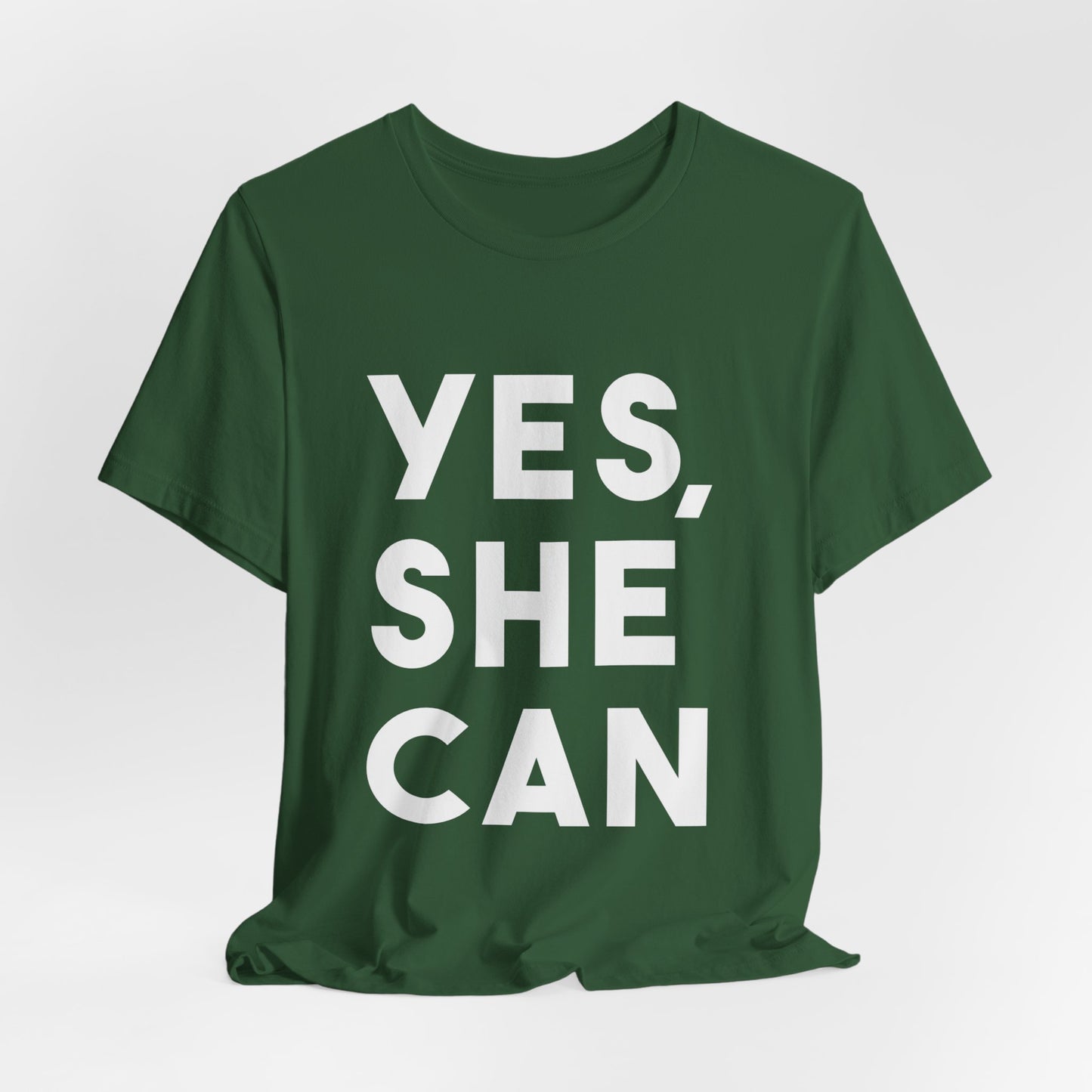 Yes, She Can - Unisex Jersey Short Sleeve Tee