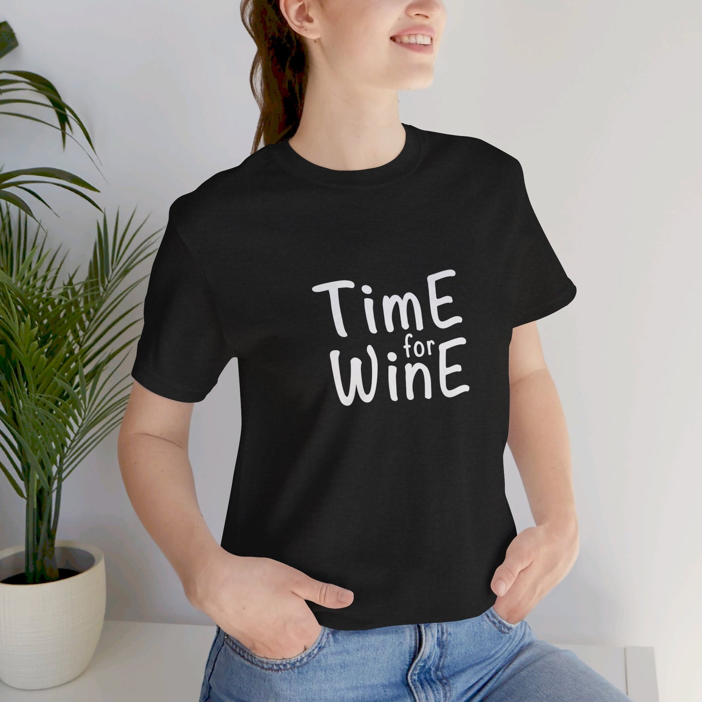 Time for Wine - Unisex Jersey Short Sleeve Tee