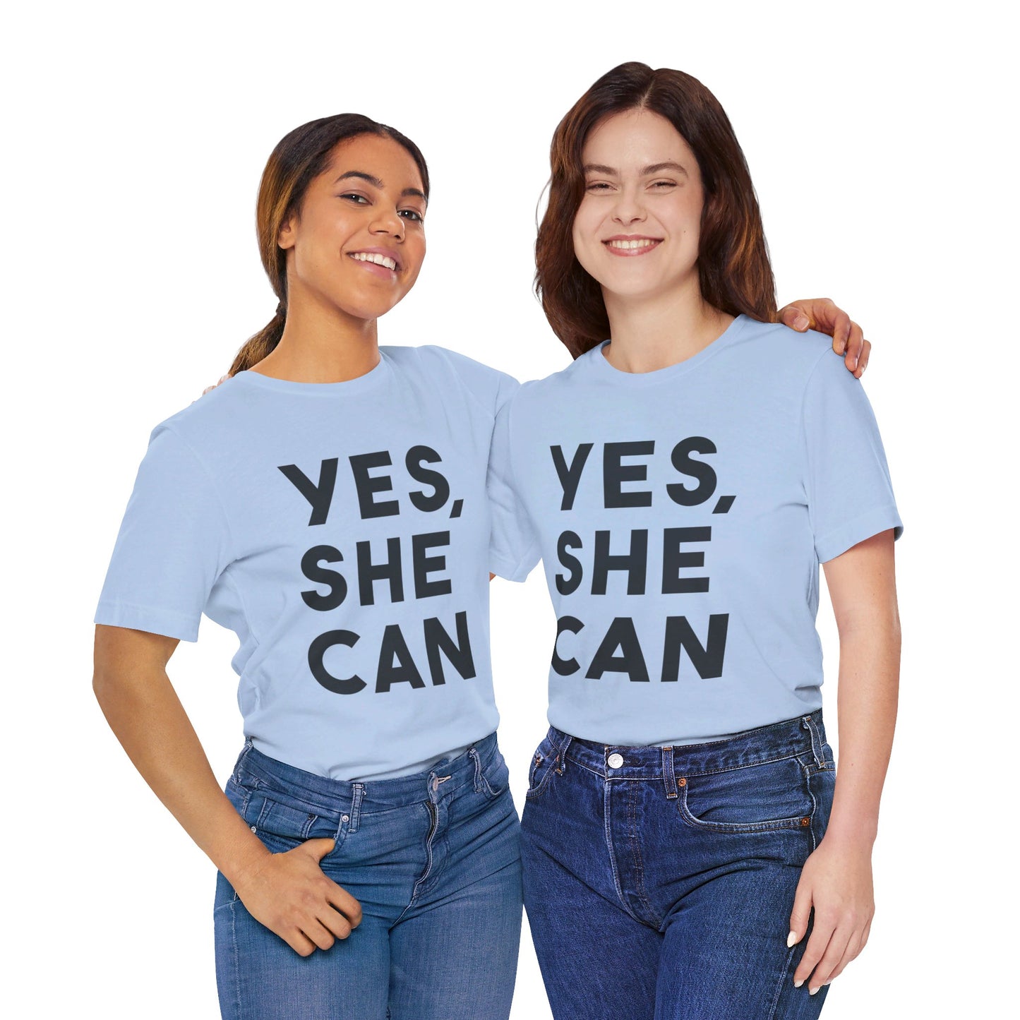 Yes, She Can - Unisex Jersey Short Sleeve Tee