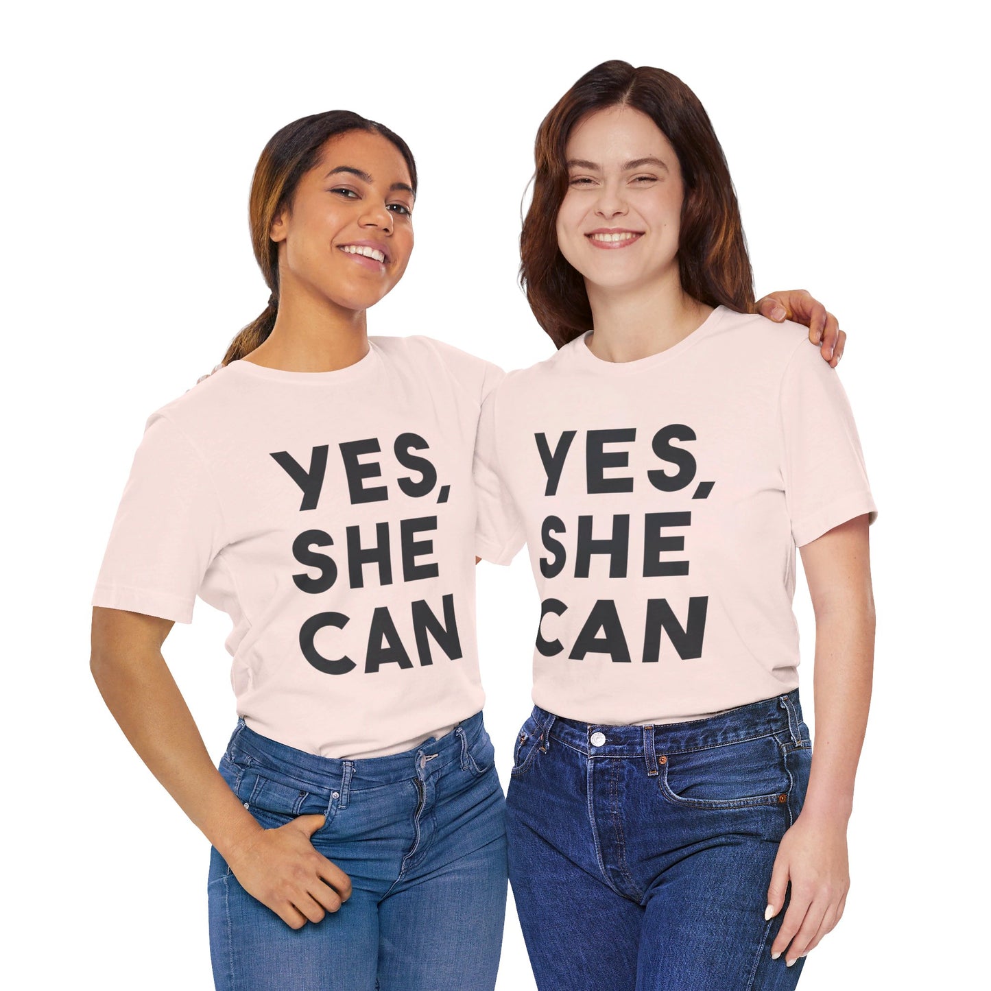 Yes, She Can - Unisex Jersey Short Sleeve Tee