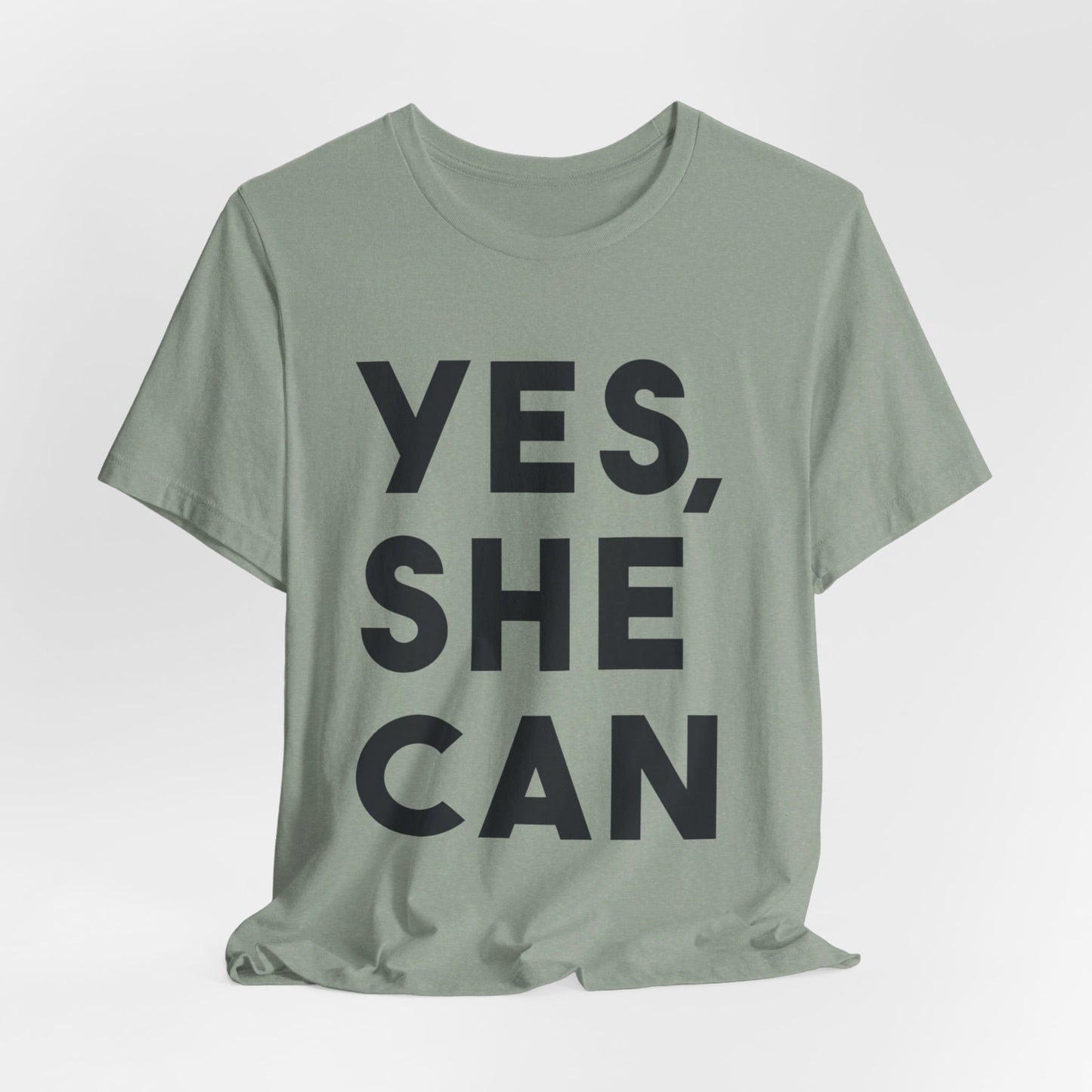 Yes, She Can - Unisex Jersey Short Sleeve Tee