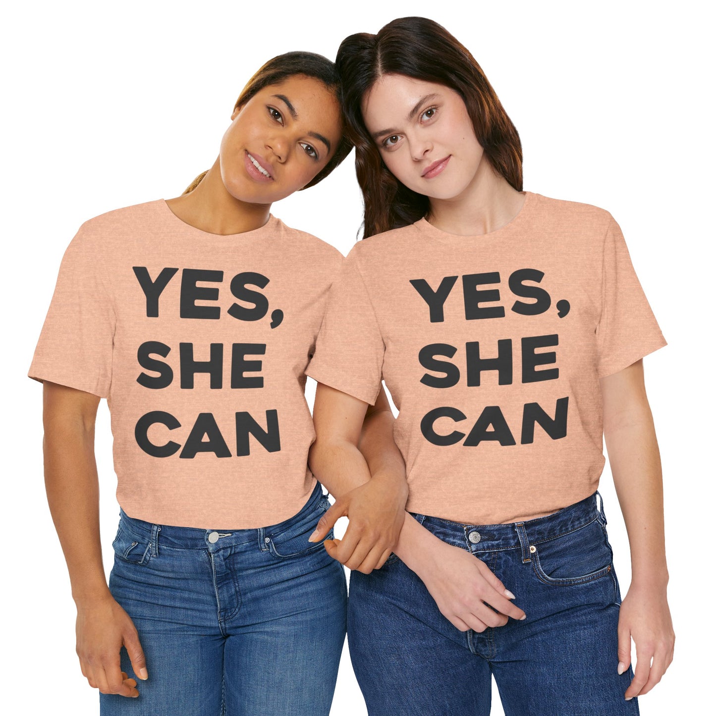 EU - Yes, She Can - Unisex Jersey Short Sleeve Tee