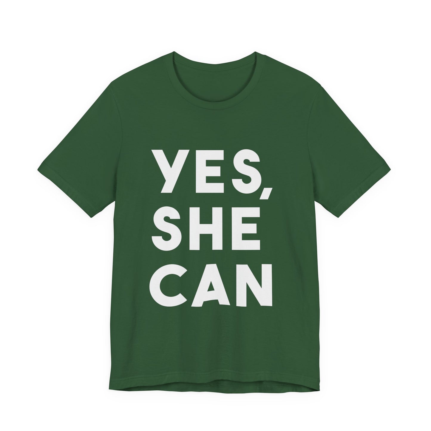 Yes, She Can - Unisex Jersey Short Sleeve Tee