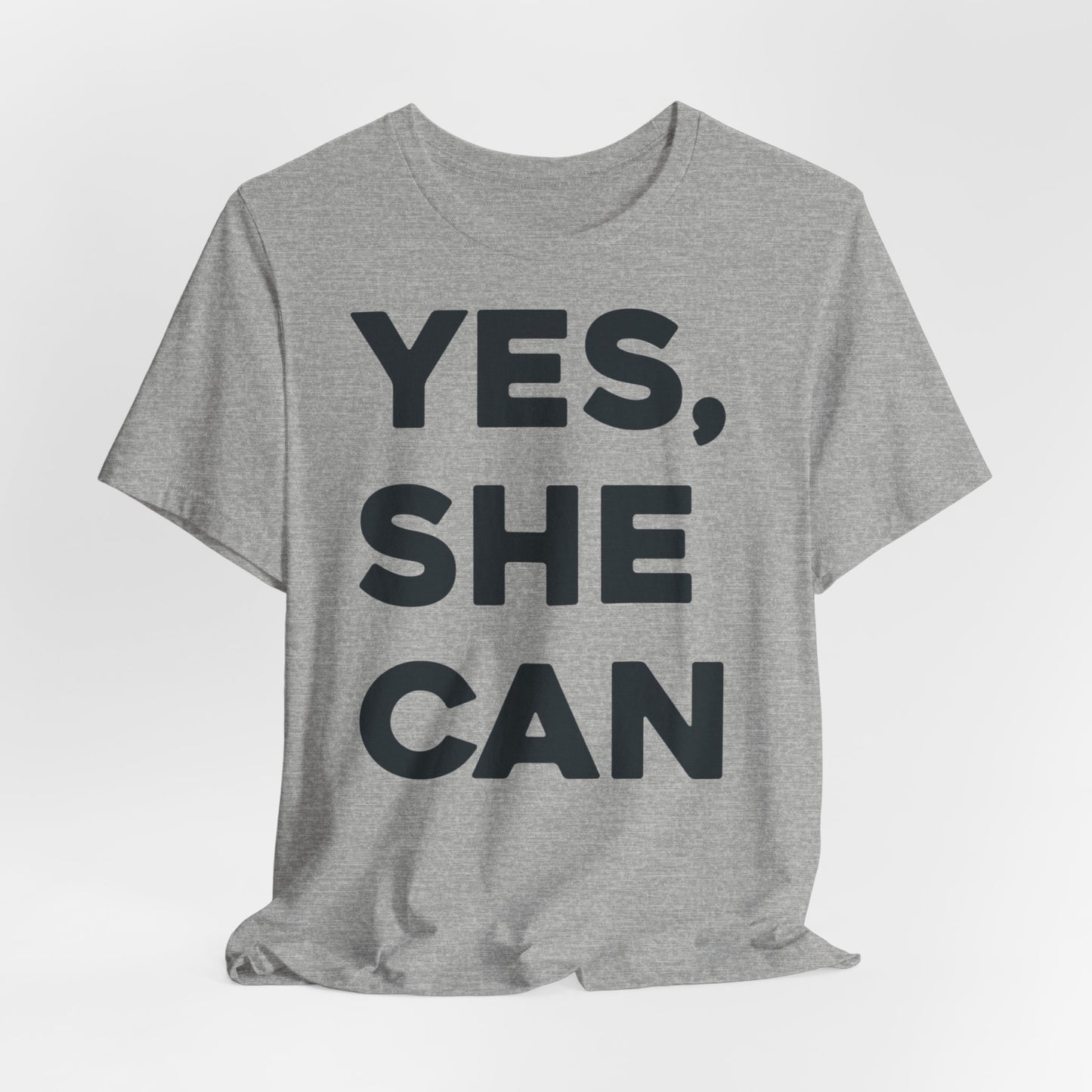 EU - Yes, She Can - Unisex Jersey Short Sleeve Tee
