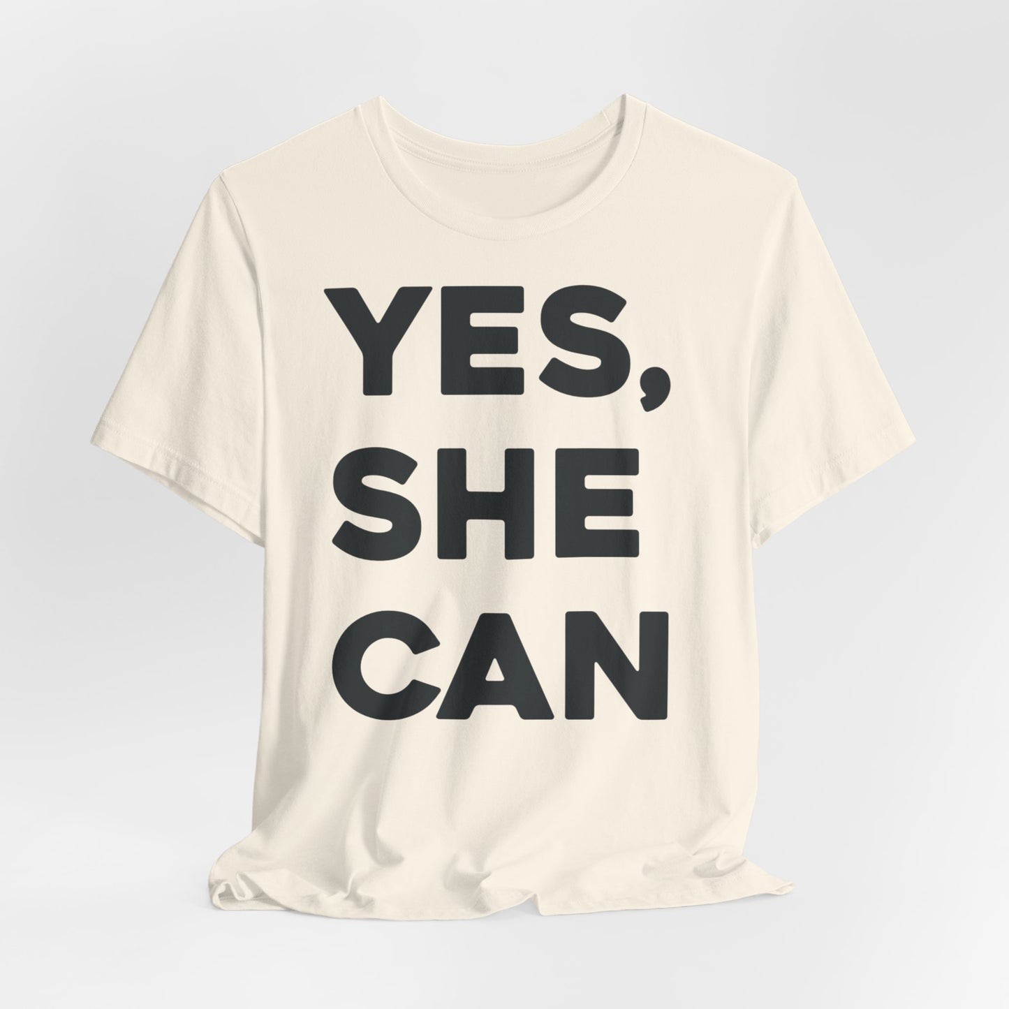 EU - Yes, She Can - Unisex Jersey Short Sleeve Tee