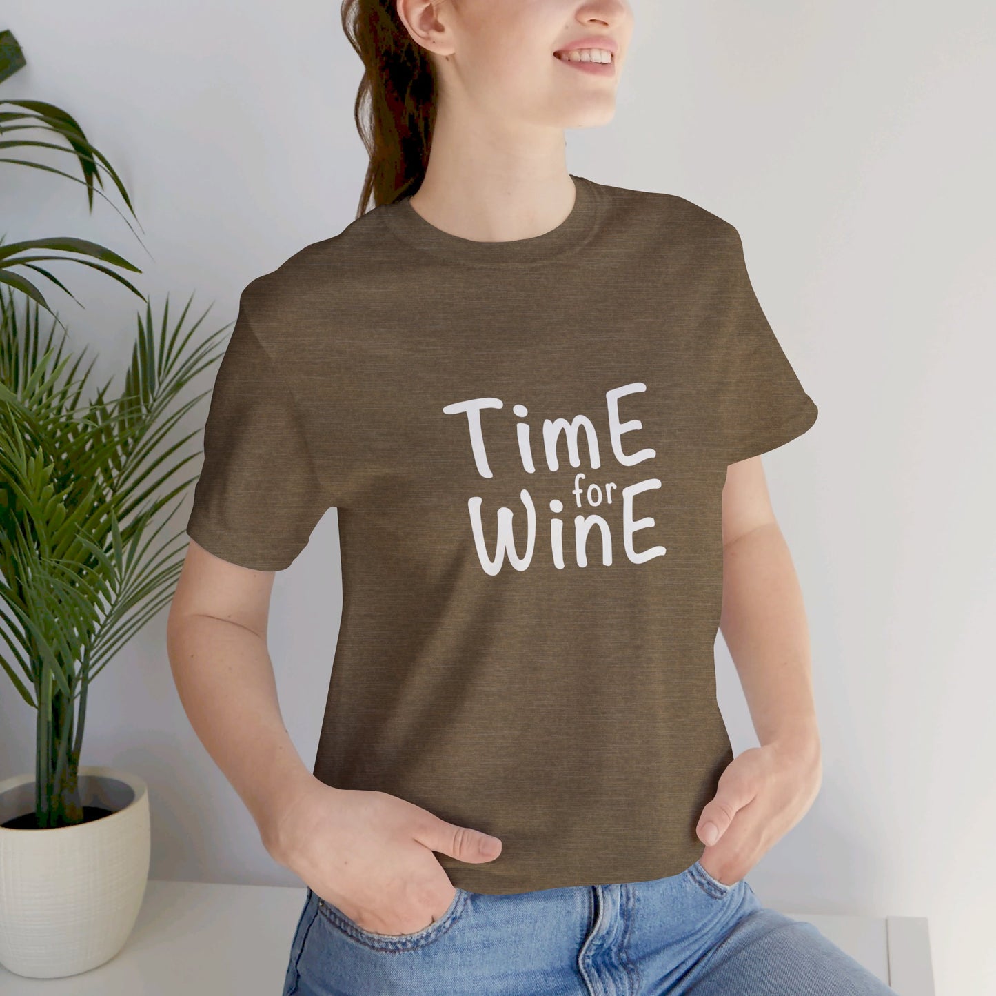 Time for Wine - Unisex Jersey Short Sleeve Tee