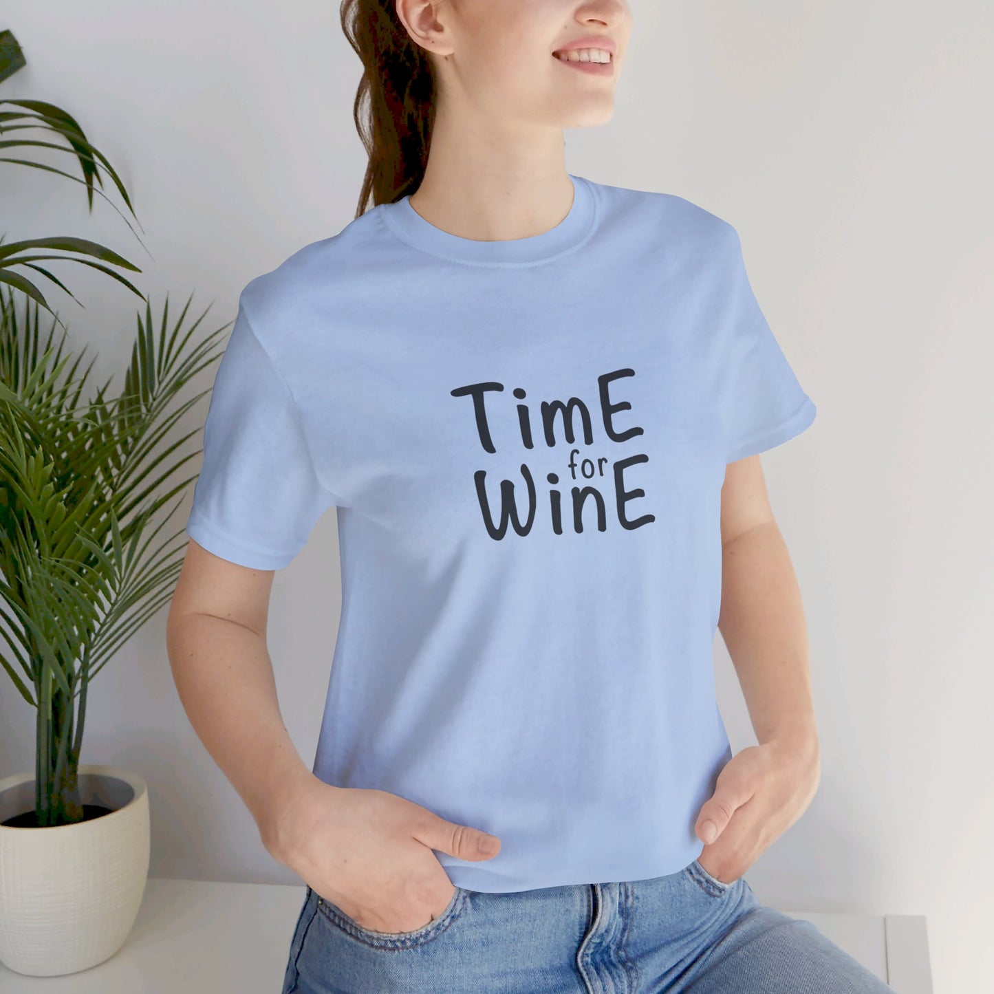 Time for Wine - Unisex Jersey Short Sleeve Tee