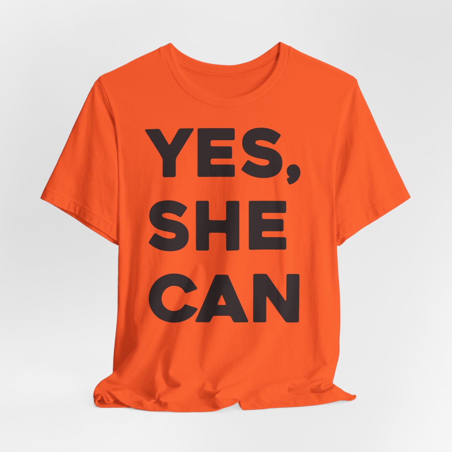 EU - Yes, She Can - Unisex Jersey Short Sleeve Tee