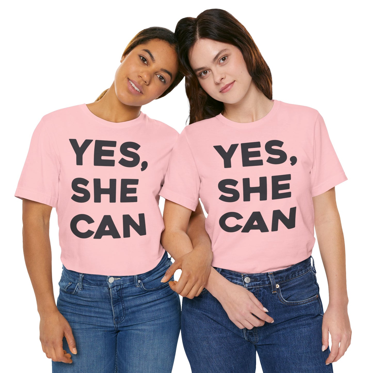 EU - Yes, She Can - Unisex Jersey Short Sleeve Tee