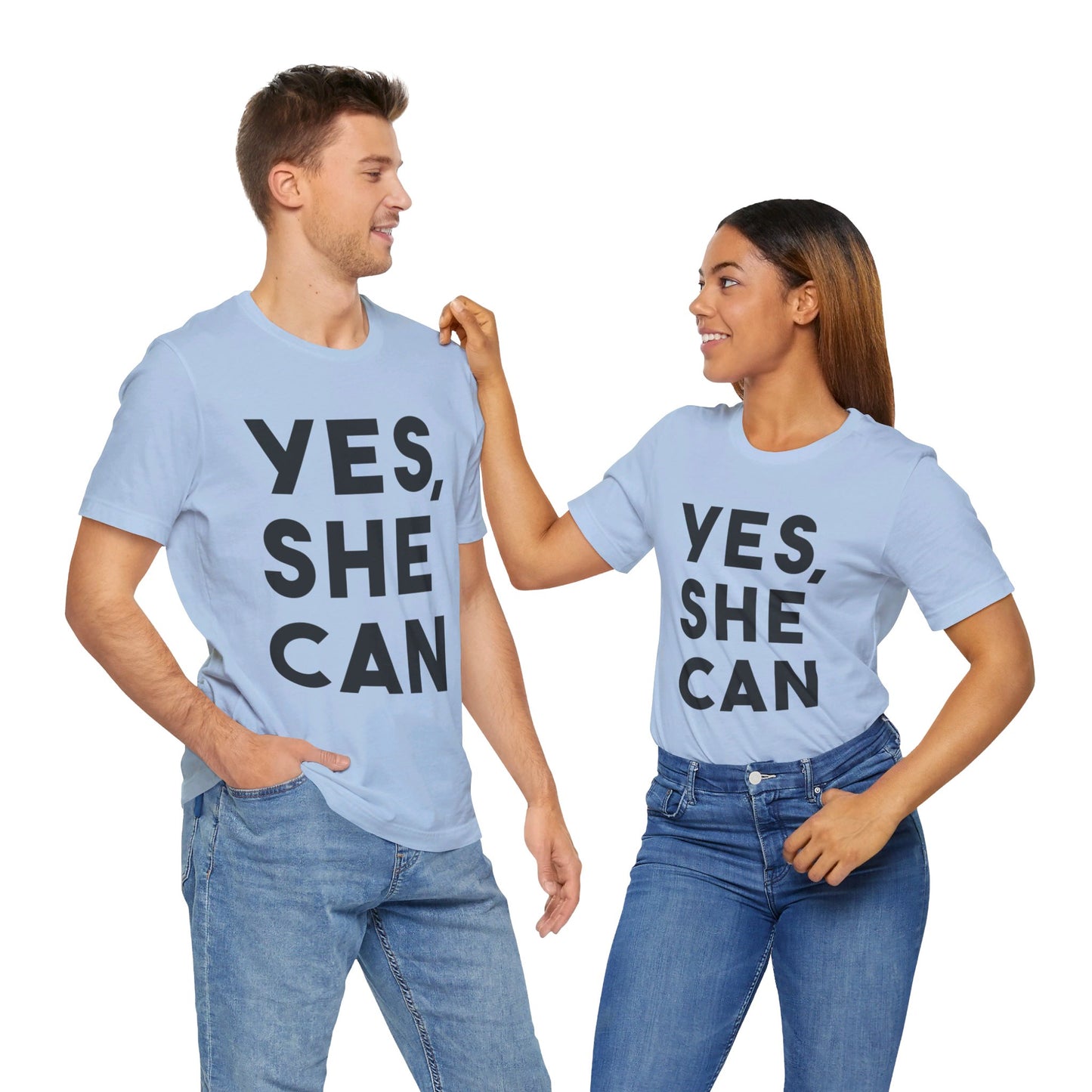 Yes, She Can - Unisex Jersey Short Sleeve Tee