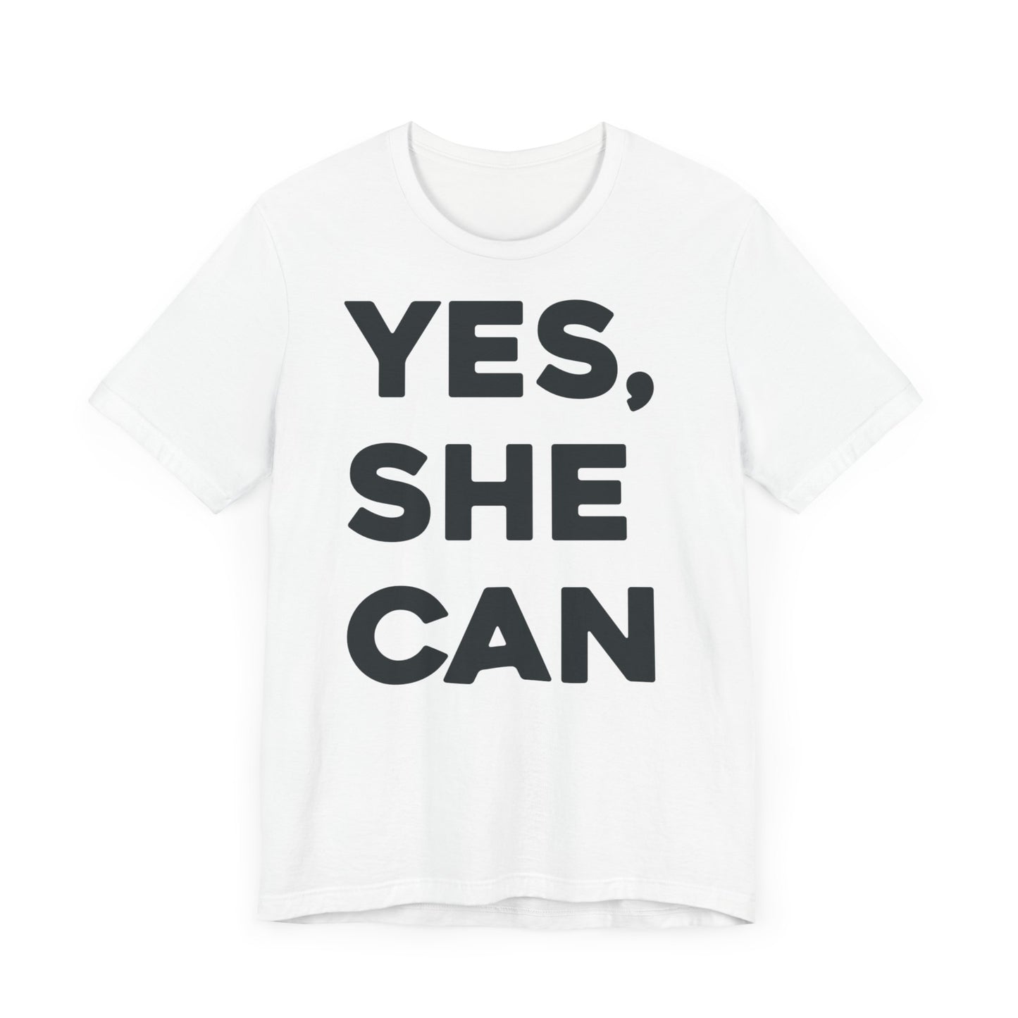 EU - Yes, She Can - Unisex Jersey Short Sleeve Tee