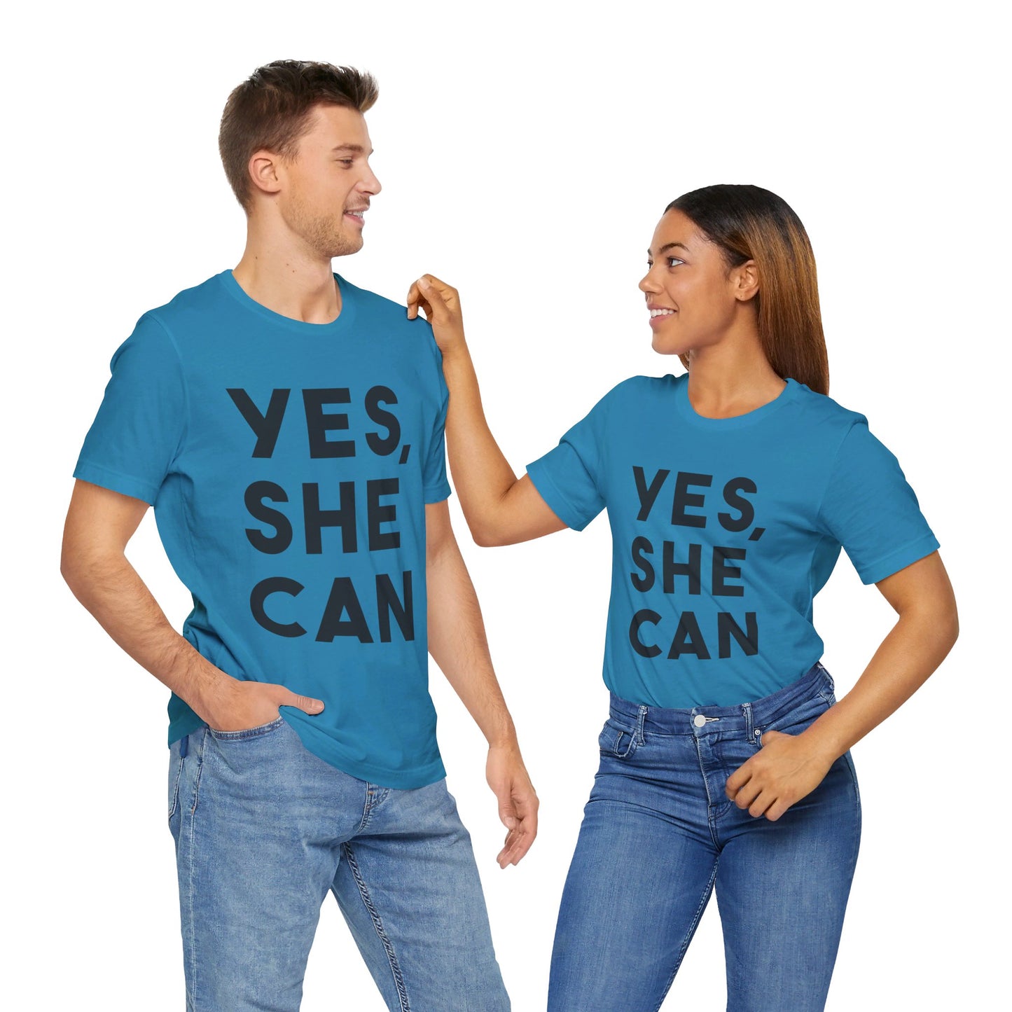 Yes, She Can - Unisex Jersey Short Sleeve Tee