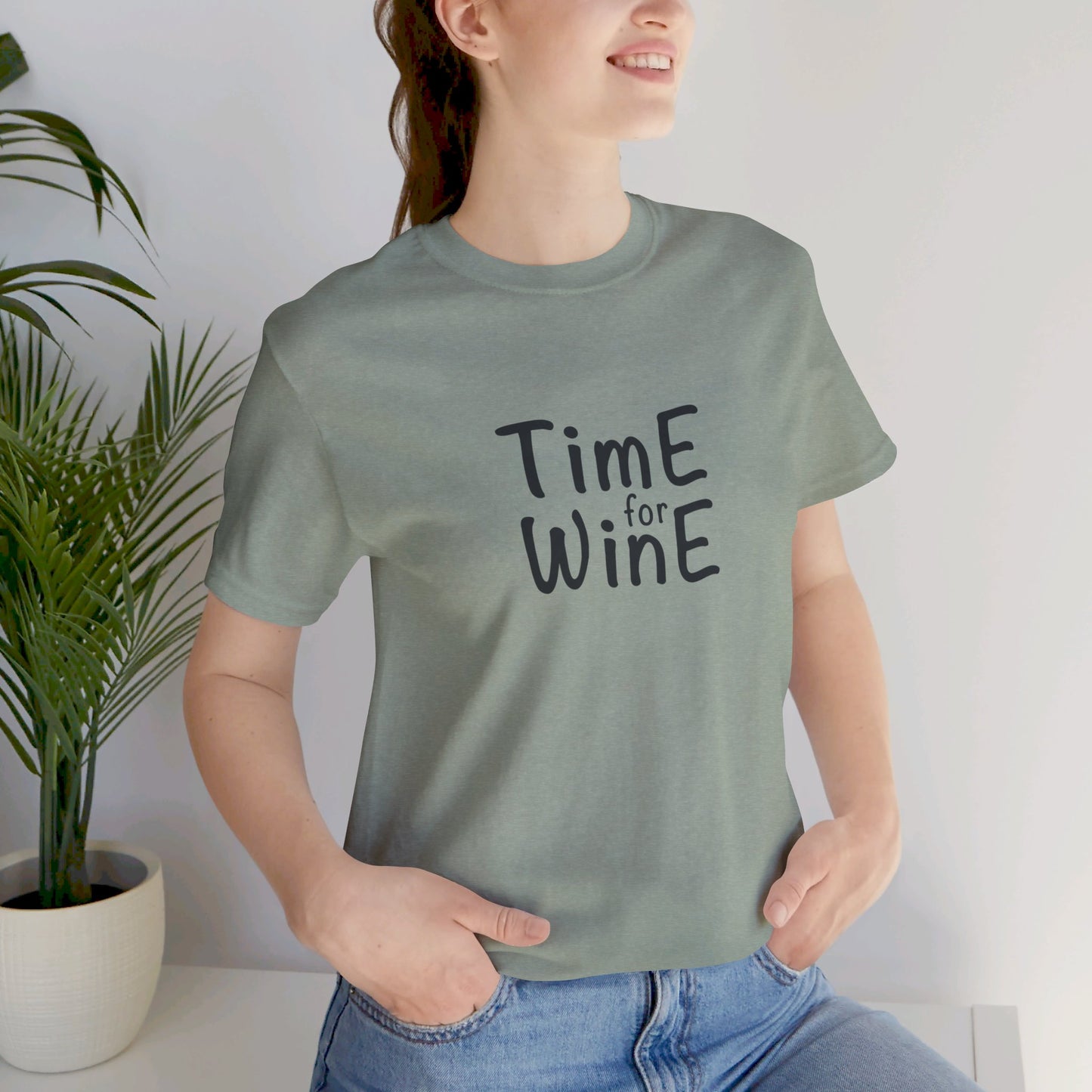 Time for Wine - Unisex Jersey Short Sleeve Tee