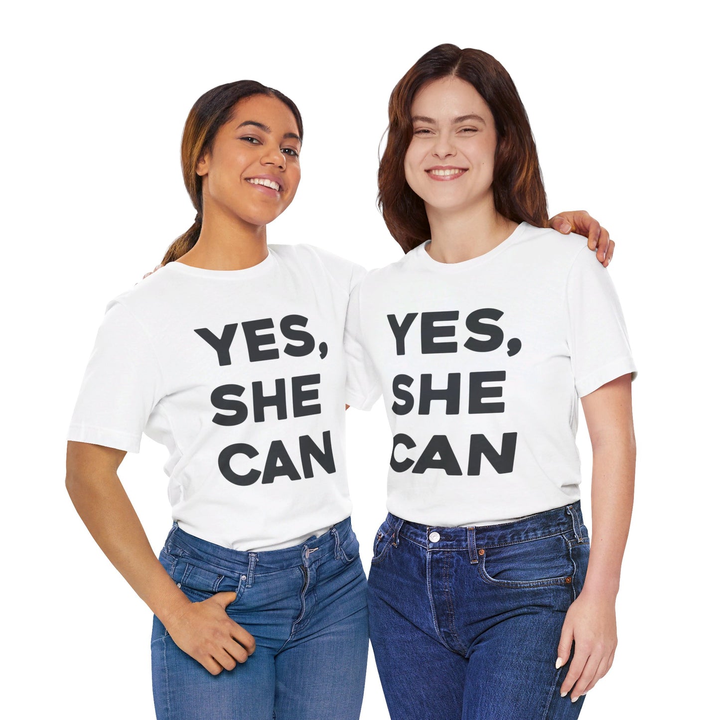 Yes, She Can - Unisex Jersey Short Sleeve Tee