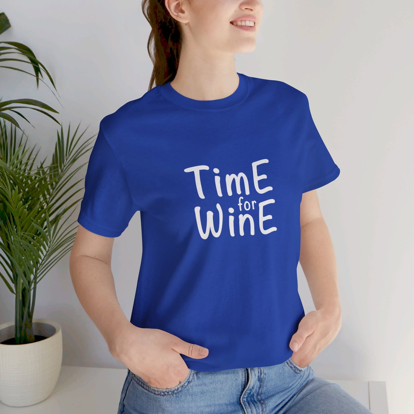 Time for Wine - Unisex Jersey Short Sleeve Tee