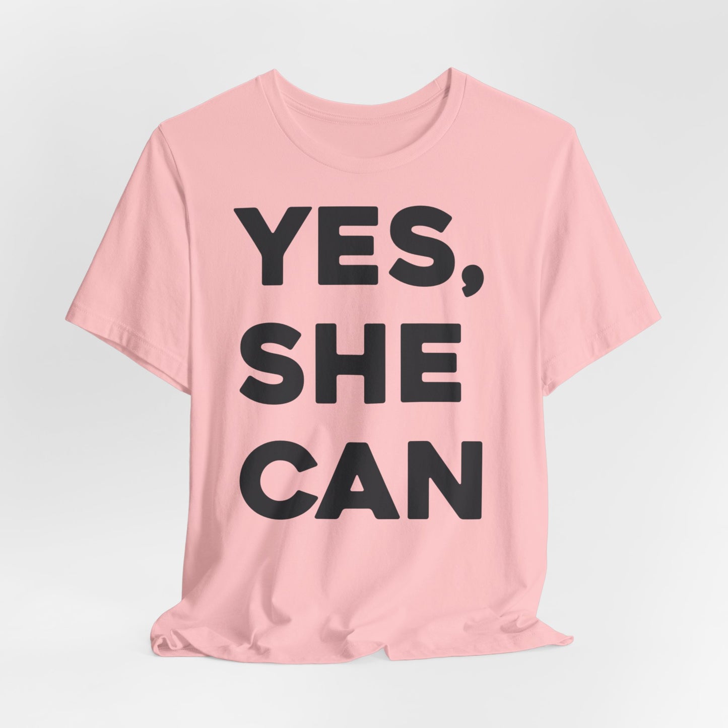 EU - Yes, She Can - Unisex Jersey Short Sleeve Tee