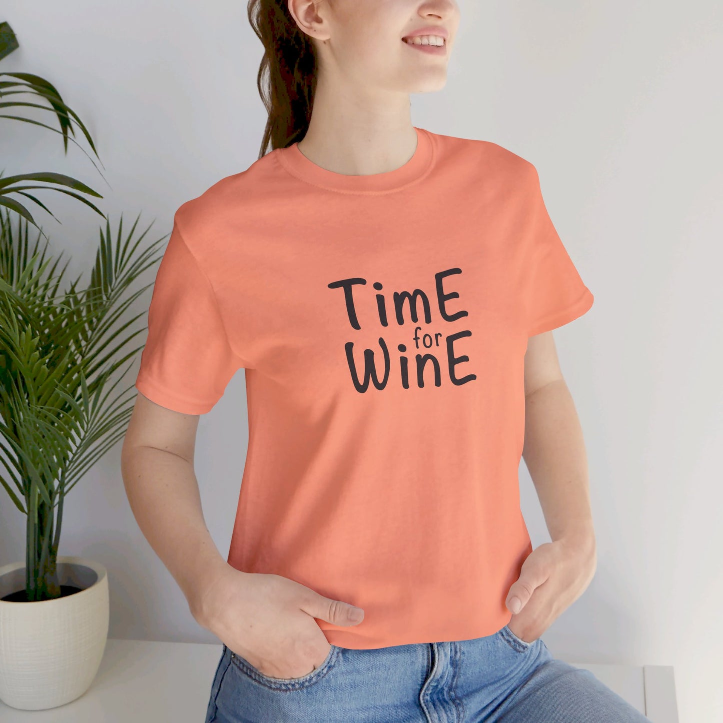 Time for Wine - Unisex Jersey Short Sleeve Tee