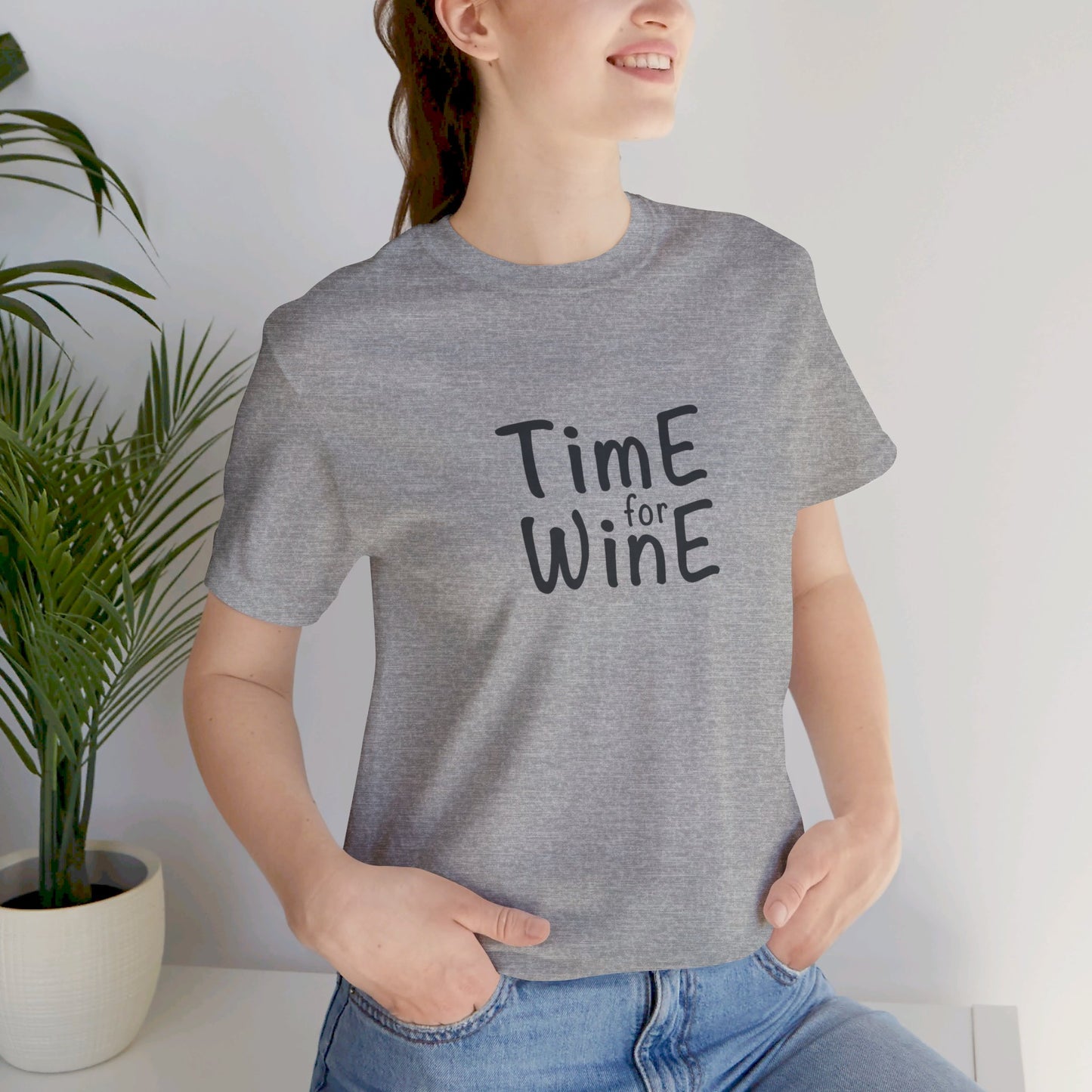 Time for Wine - Unisex Jersey Short Sleeve Tee