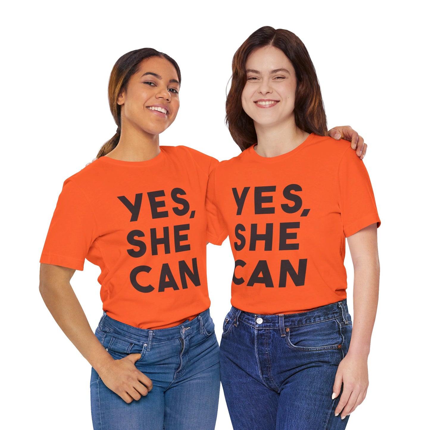 Yes, She Can - Unisex Jersey Short Sleeve Tee