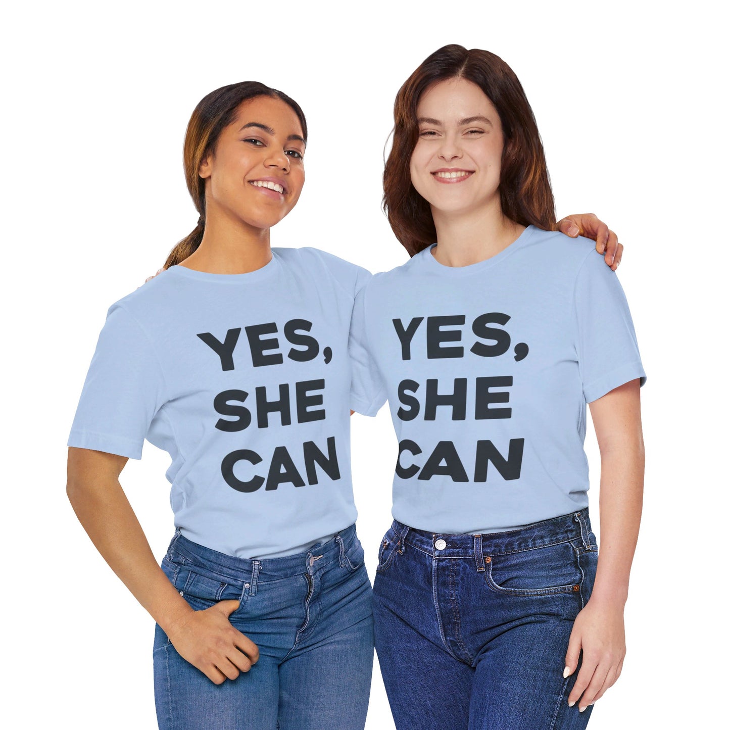 Yes, She Can - Unisex Jersey Short Sleeve Tee