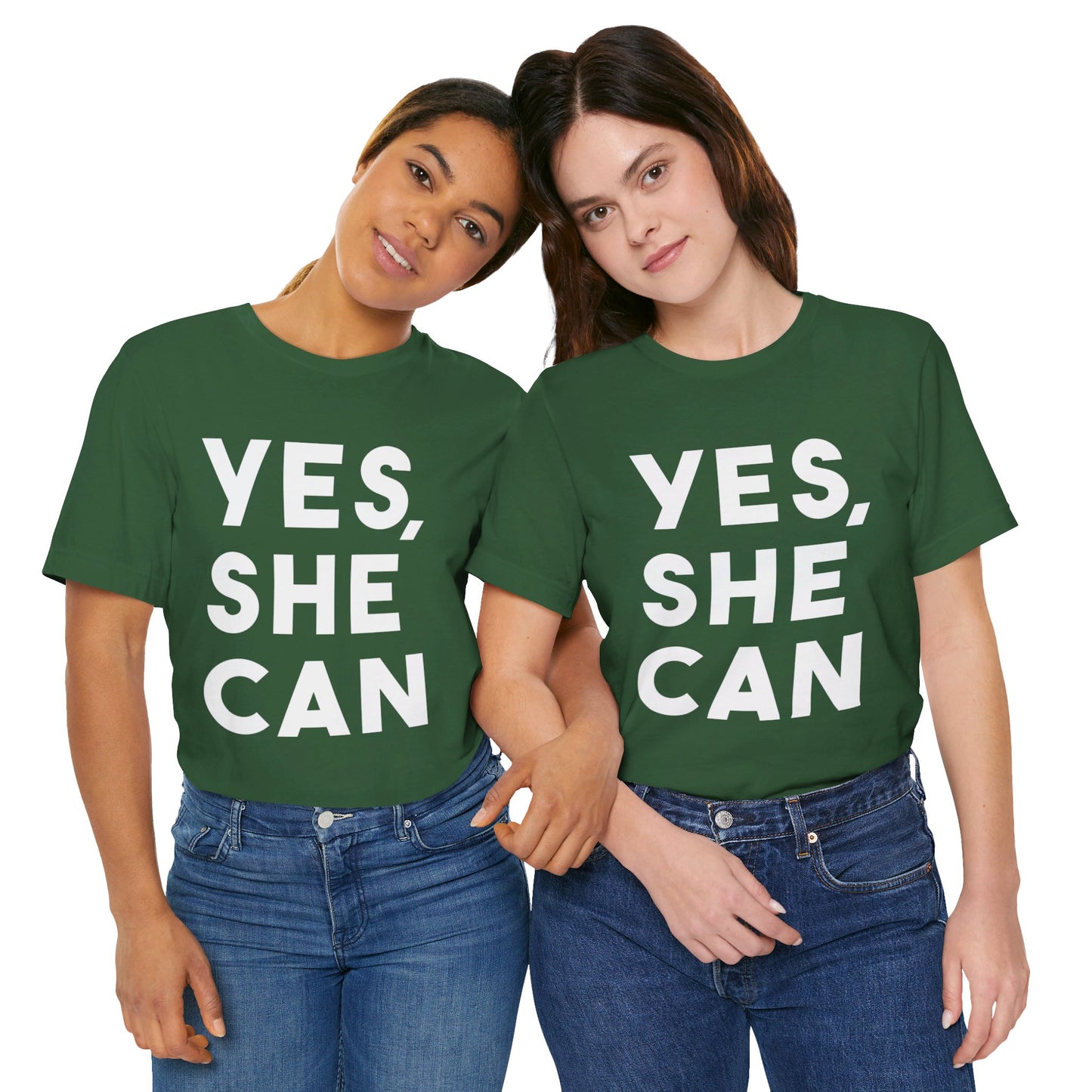 Yes, She Can - Unisex Jersey Short Sleeve Tee